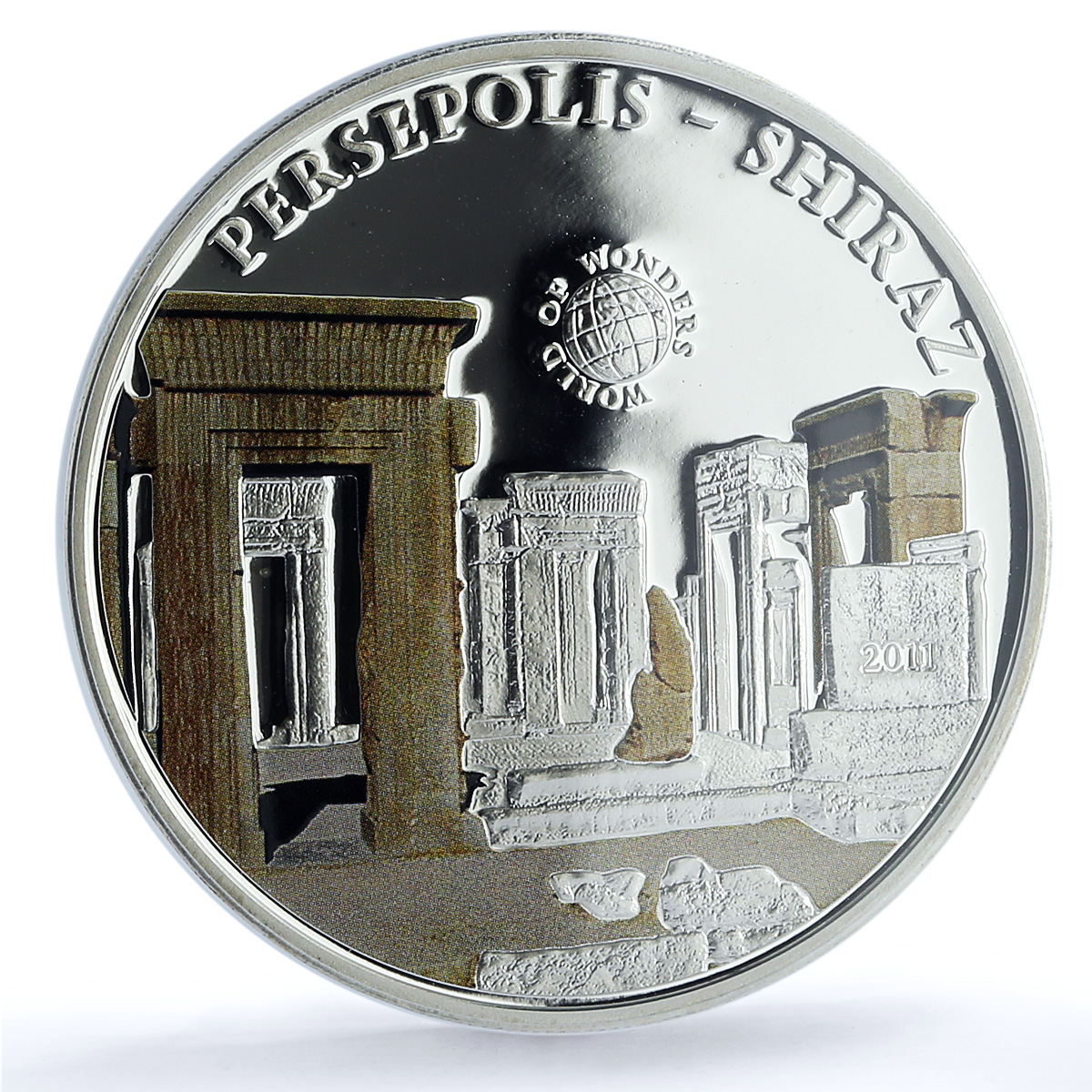 S 2011 $5 Persepolis Shiraz KM-392 Colorized Ag, DCAM S 2011 $5 Persepolis Shiraz KM-392 Colorized Ag, DCAM