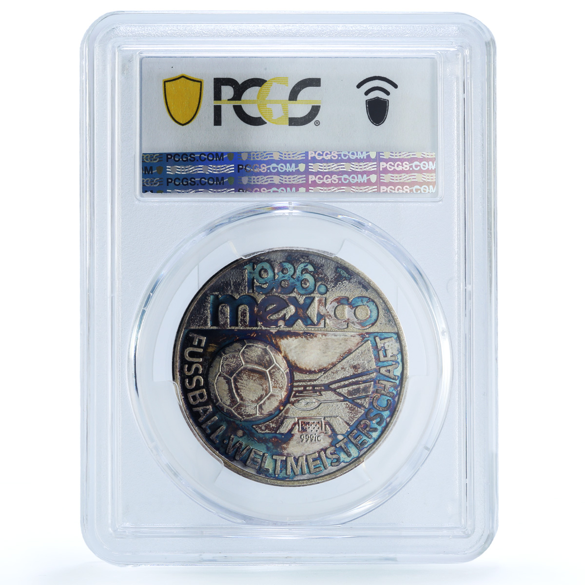 S (1986) Medal World Cup, Mexico Ag Two Players S (1986) Medal World Cup, Mexico Ag Two Players
