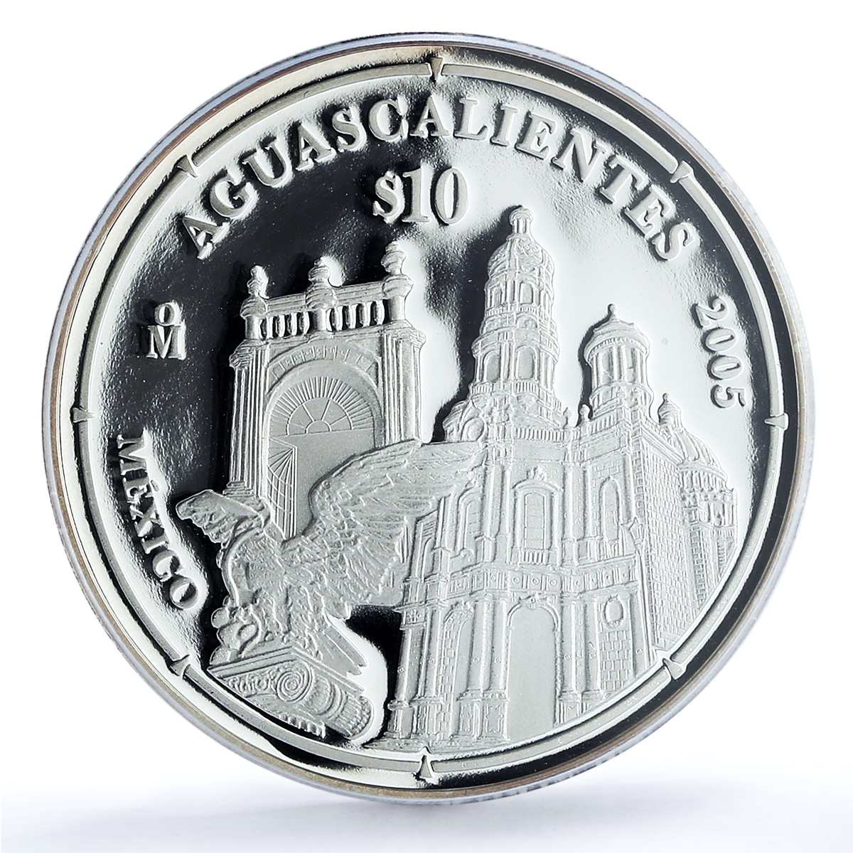 Mexico 10 pesos Aguascalientes KM-720 Coat of Arms PR 69 PCGS silver coin 2005 Mexico 10 pesos Aguascalientes KM-720 Coat of Arms PR 69 PCGS silver coin 2005