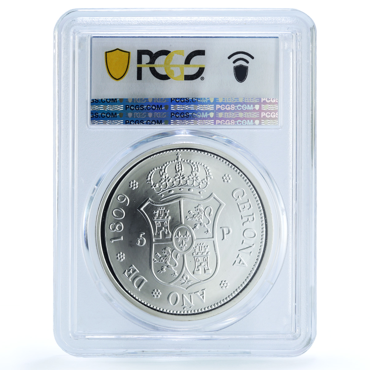 S (2000-02) M "5 Pta" Replica- 1809 5 Pta Girona Ag