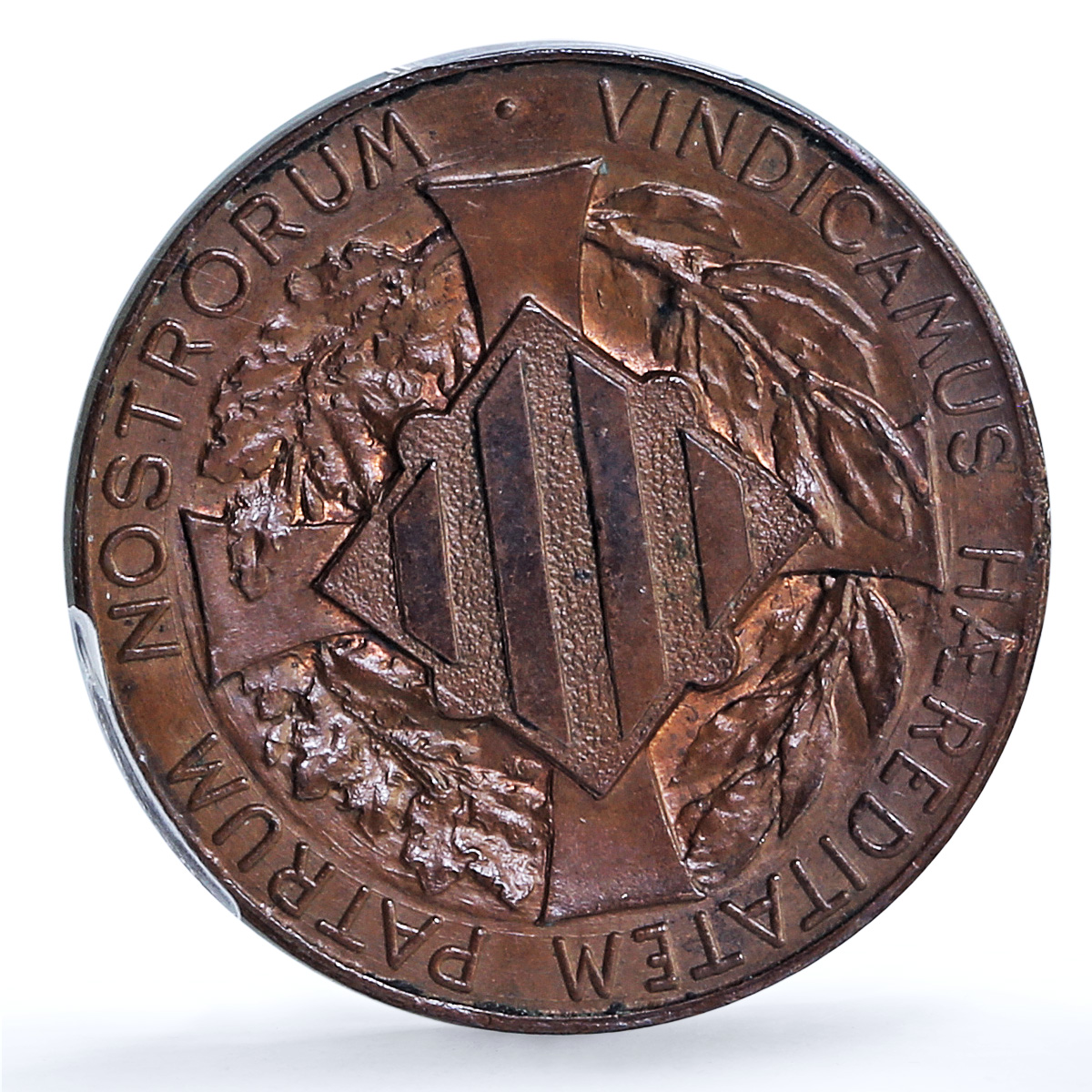 Catalonia Spain 10 centimos Catalanist Union Cal-133 MS 63 PCGS copper coin 1900 Catalonia Spain 10 centimos Catalanist Union Cal-133 MS 63 PCGS copper coin 1900