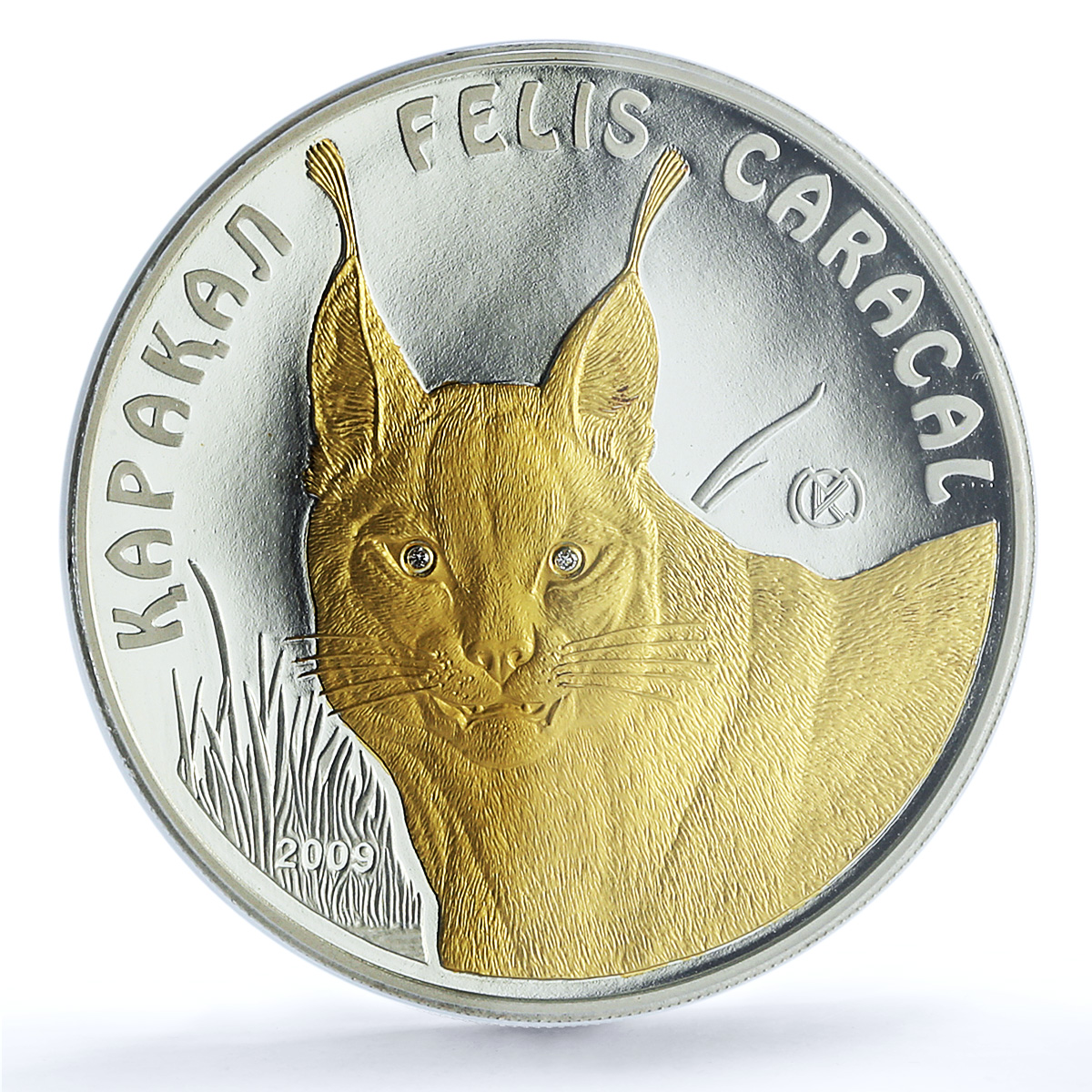 Kazakhstan 100 tenge Caracal KM-134 Fauna Cat PR 70 PCGS silver coin 2009 Kazakhstan 100 tenge Caracal KM-134 Fauna Cat PR 70 PCGS silver coin 2009