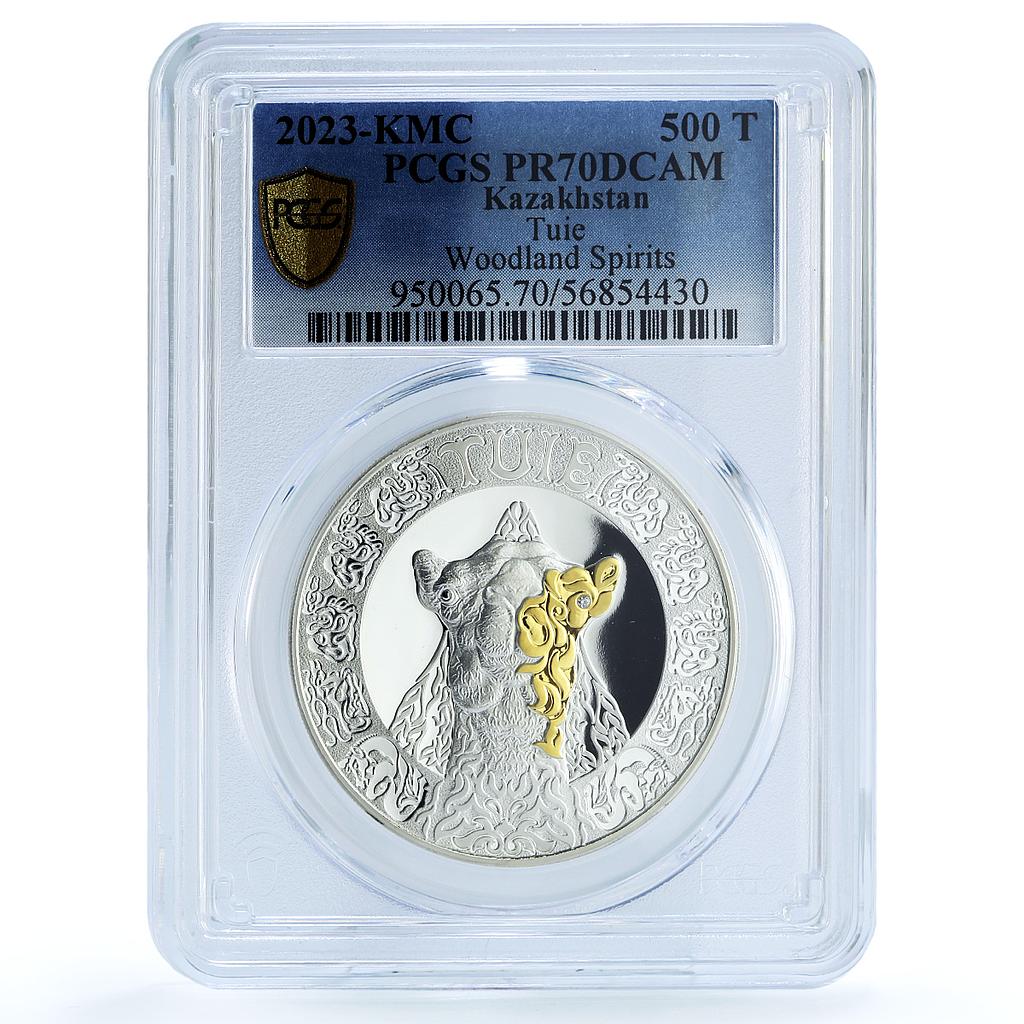 Kazakhstan 500 tenge Tuie KM-594 Nomads Totems Camel PR 70 PCGS silver coin 2023 Kazakhstan 500 tenge Tuie KM-594 Nomads Totems Camel PR 70 PCGS silver coin 2023
