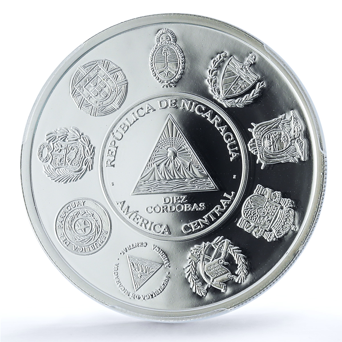 Nicaragua 10 cordobas Momotombo KM-128 Ibero-American PR69 PCGS silver coin 2017 Nicaragua 10 cordobas Momotombo KM-128 Ibero-American PR69 PCGS silver coin 2017