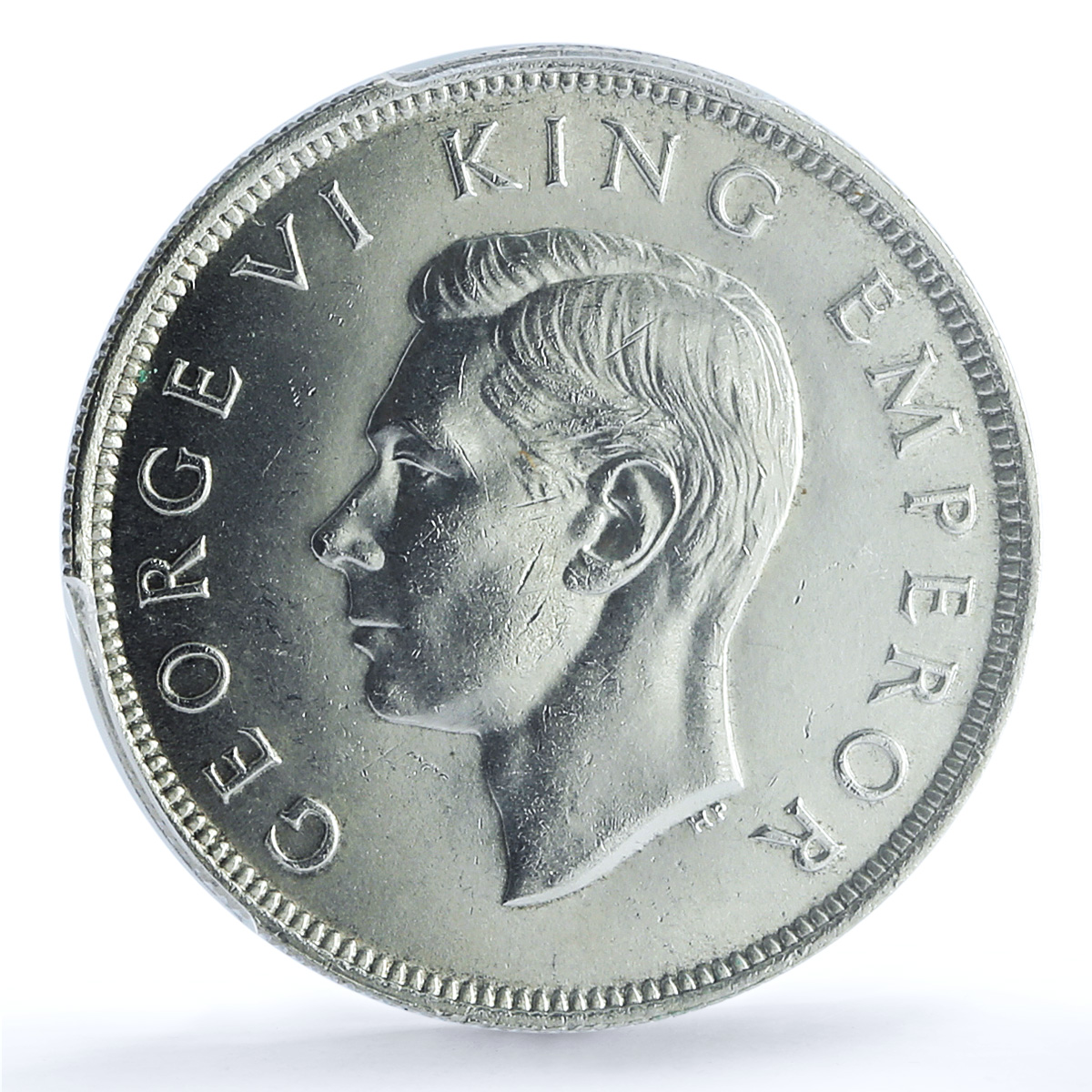 New Zealand 1/2 crown George VI Centennial KM-14 MS 64 PCGS silver coin 1940 New Zealand 1/2 crown George VI Centennial KM-14 MS 64 PCGS silver coin 1940