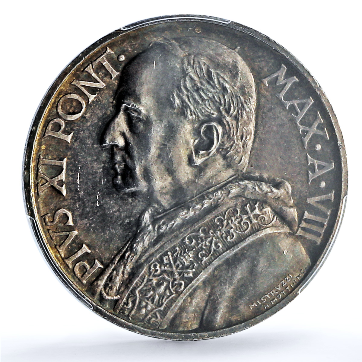 S 1929 10 Lire Anno VIII KM-8 Ag S 1929 10 Lire Anno VIII KM-8 Ag