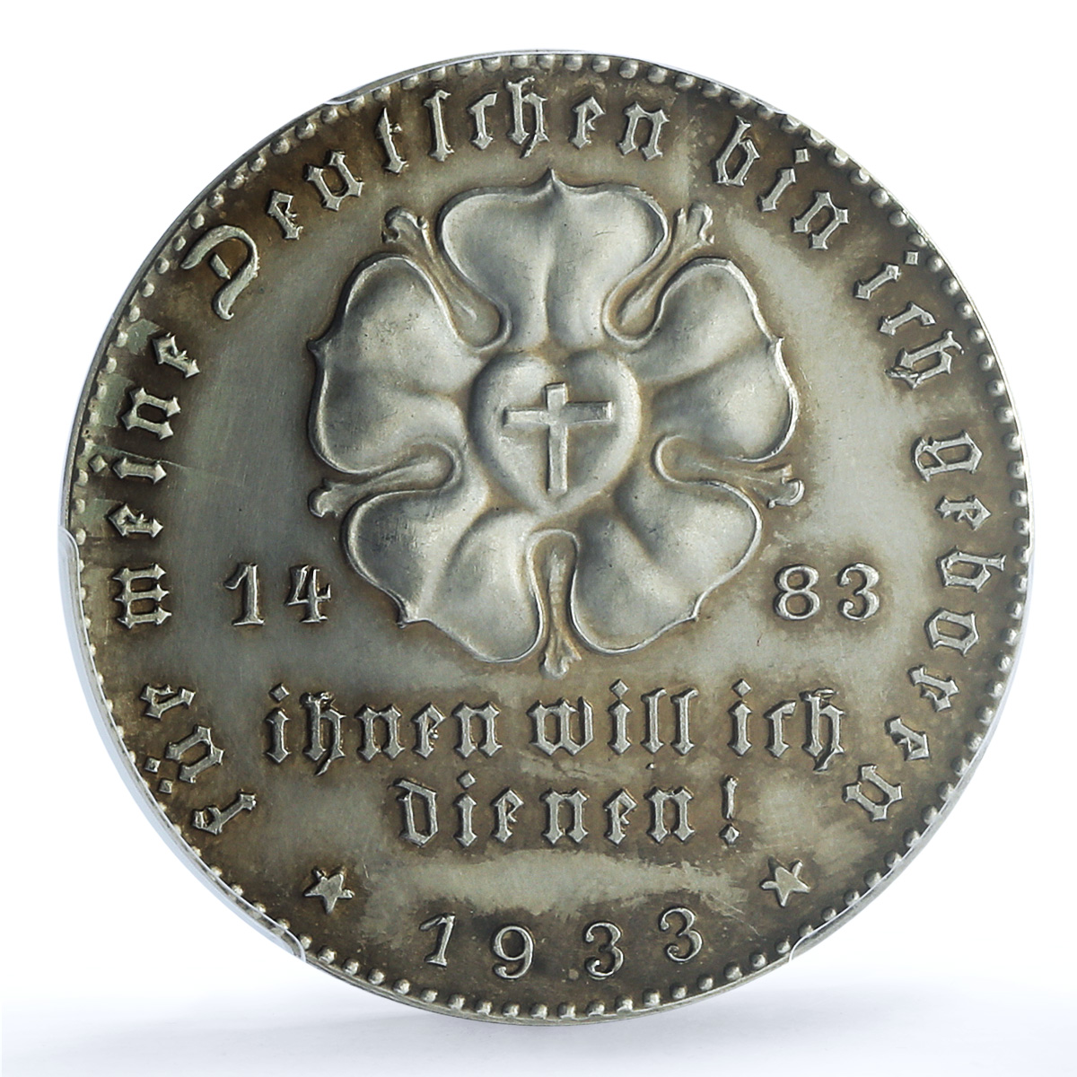 Germany Third Reich Martin Luther Kienast-490 MS 63 PCGS silver medal 1933 Germany Third Reich Martin Luther Kienast-490 MS 63 PCGS silver medal 1933