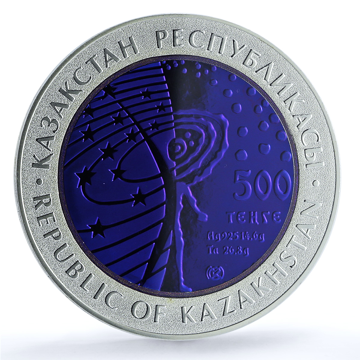 Kazakhstan 500 tenge International Space Station PR 70 PCGS bimetal coin 2013 Kazakhstan 500 tenge International Space Station PR 70 PCGS bimetal coin 2013