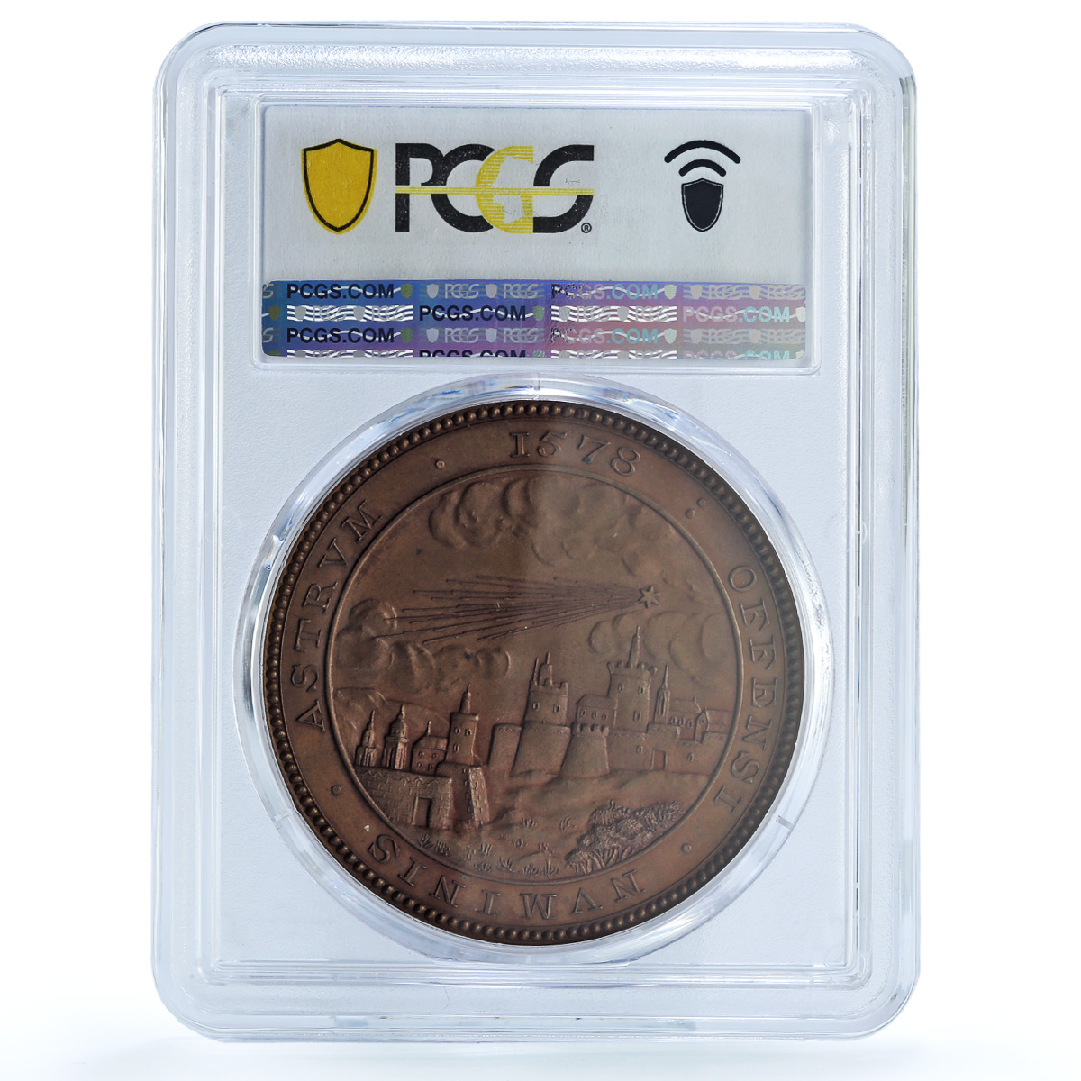Netherlands William III Comets 1578 Brettauer-2248 MS 65 PCGS copper medal 1881 Netherlands William III Comets 1578 Brettauer-2248 MS 65 PCGS copper medal 1881