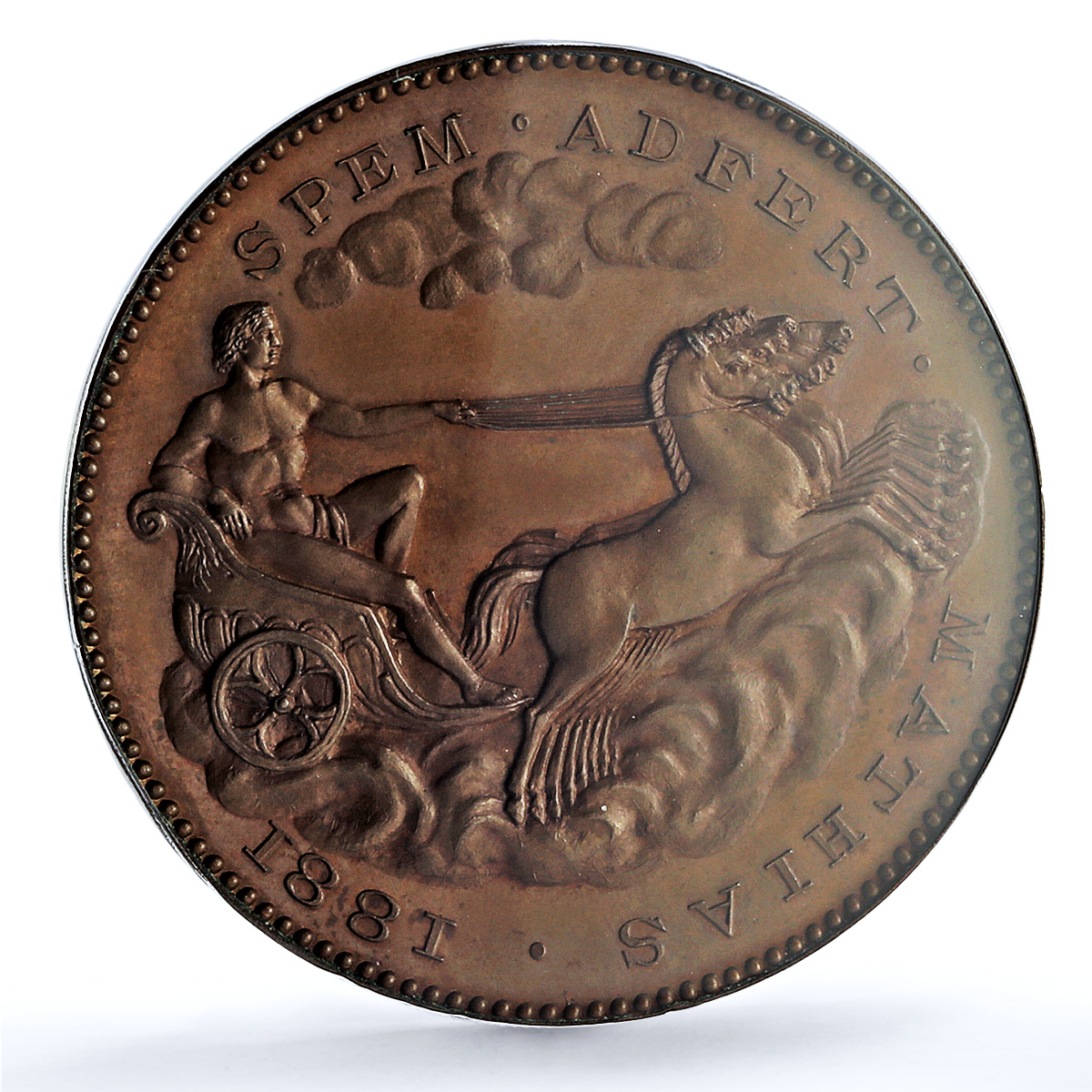 Netherlands William III Comets 1578 Brettauer-2248 MS 65 PCGS copper medal 1881 Netherlands William III Comets 1578 Brettauer-2248 MS 65 PCGS copper medal 1881