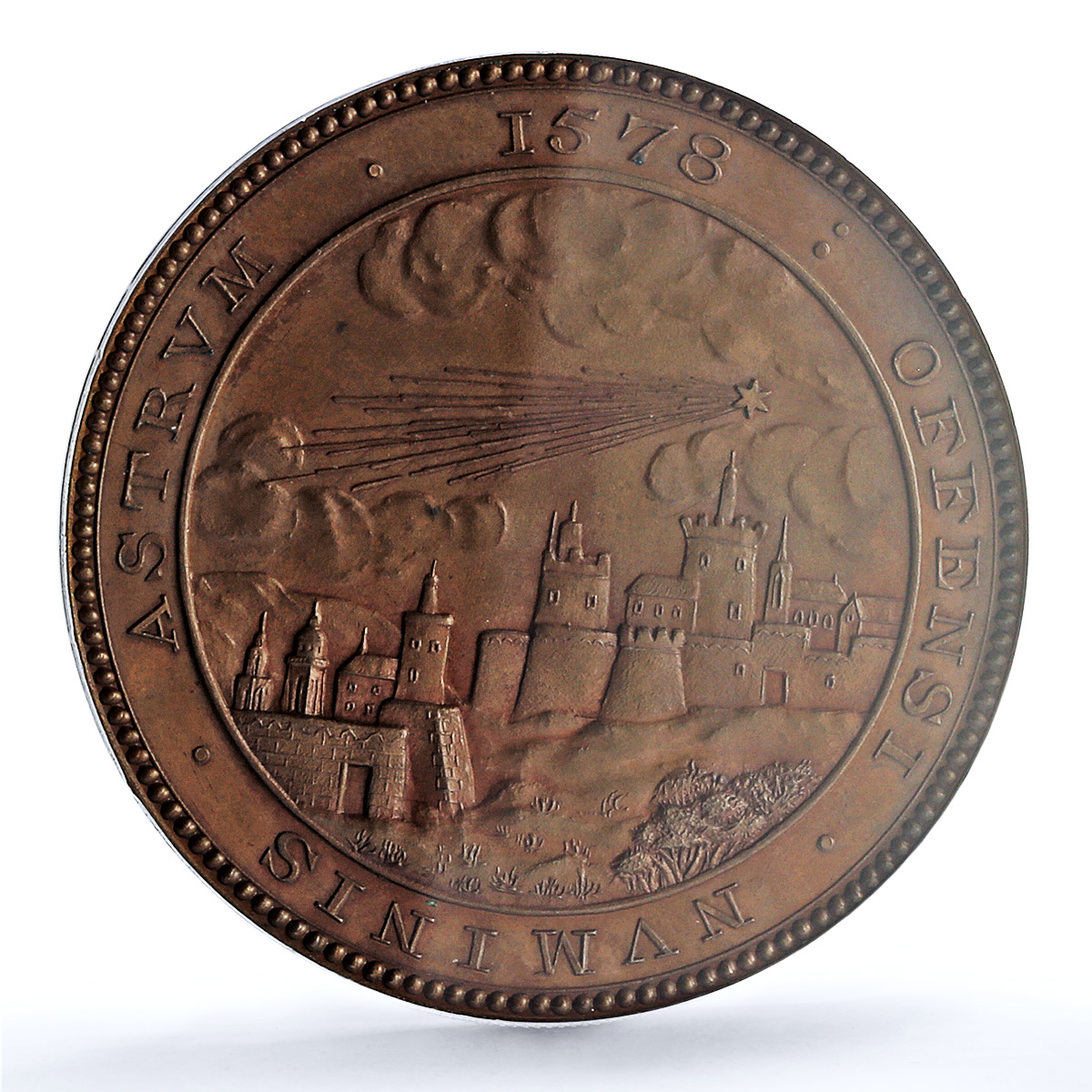 Netherlands William III Comets 1578 Brettauer-2248 MS 65 PCGS copper medal 1881 Netherlands William III Comets 1578 Brettauer-2248 MS 65 PCGS copper medal 1881