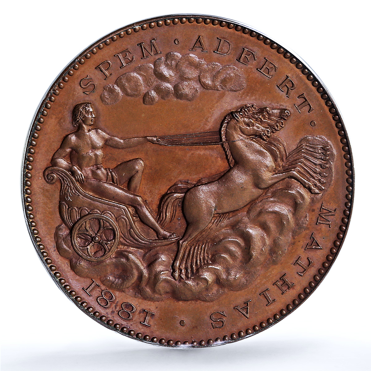 Netherlands William III Comets 1578 Brettauer-2248 MS 65 PCGS copper medal 1881 Netherlands William III Comets 1578 Brettauer-2248 MS 65 PCGS copper medal 1881