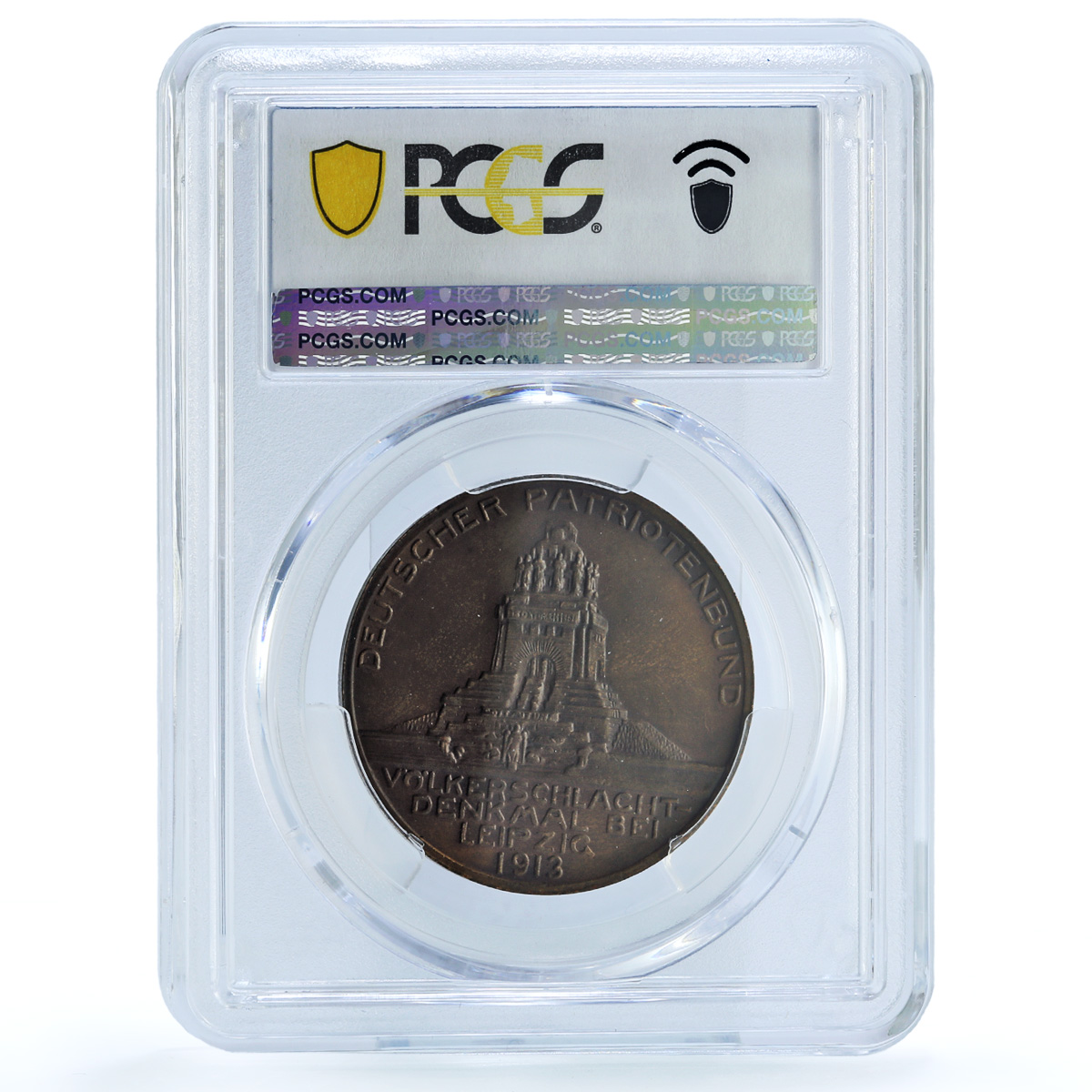 Germany Empire Leipzig Battle Patriotic Society SP 63 PCGS copper medal 1913 Germany Empire Leipzig Battle Patriotic Society SP 63 PCGS copper medal 1913
