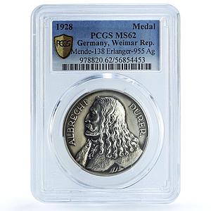Germany Weimar Albrecht Durer Mende-138 Erlanger-955 MS62 PCGS silver medal 1928