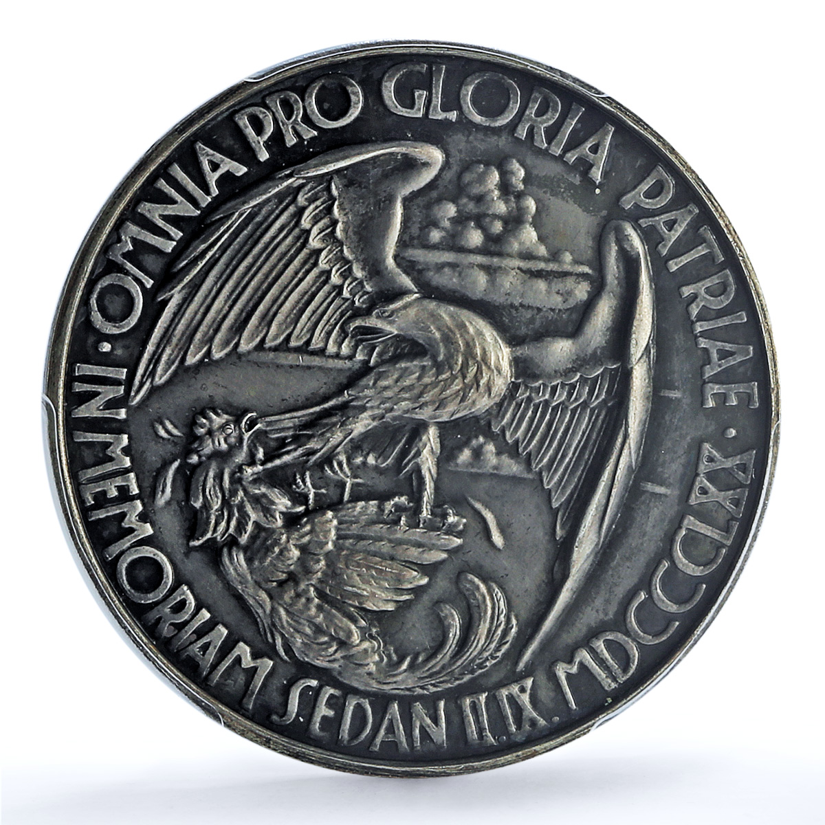 Germany Weimar Sedan Bismarck Roon Moltke SACHS MS 64 PCGS silver medal 1930 Germany Weimar Sedan Bismarck Roon Moltke SACHS MS 64 PCGS silver medal 1930