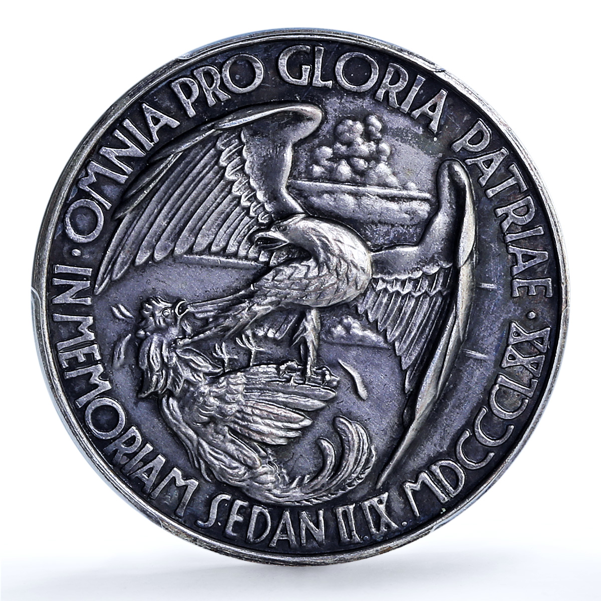Germany Weimar Sedan Bismarck Roon Moltke SACHS MS 64 PCGS silver medal 1930 Germany Weimar Sedan Bismarck Roon Moltke SACHS MS 64 PCGS silver medal 1930