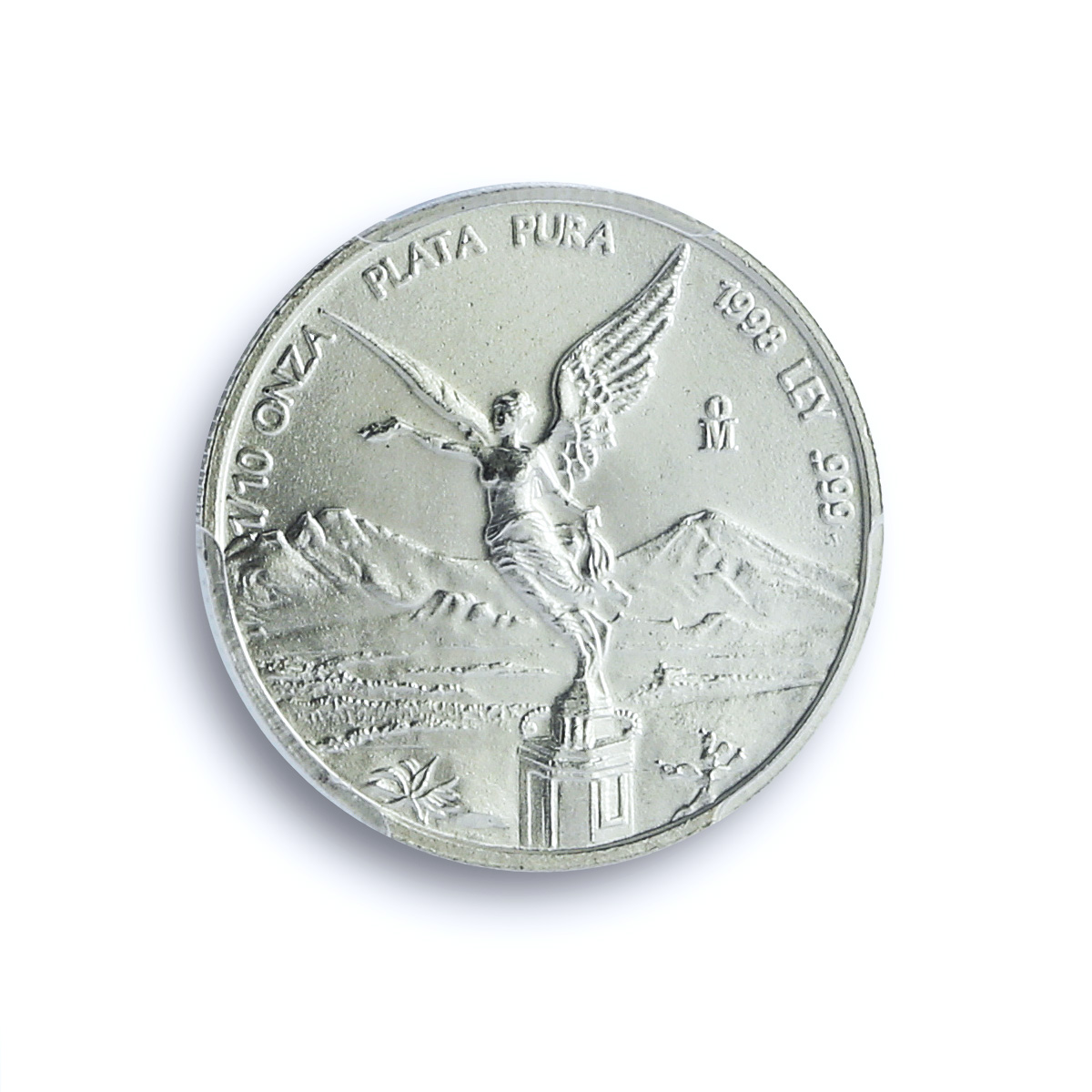 Mexico 1/10 onza Libertad Angel Independence KM-610 MS 68 PCGS silver coin 1998 Mexico 1/10 onza Libertad Angel Independence KM-610 MS 68 PCGS silver coin 1998
