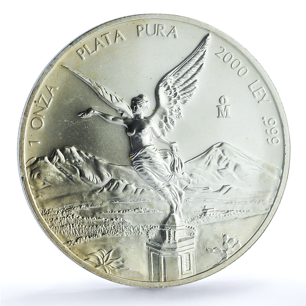 Mexico 1 onza Libertad Angel of Independence KM-639 MS 68 PCGS silver coin 2000