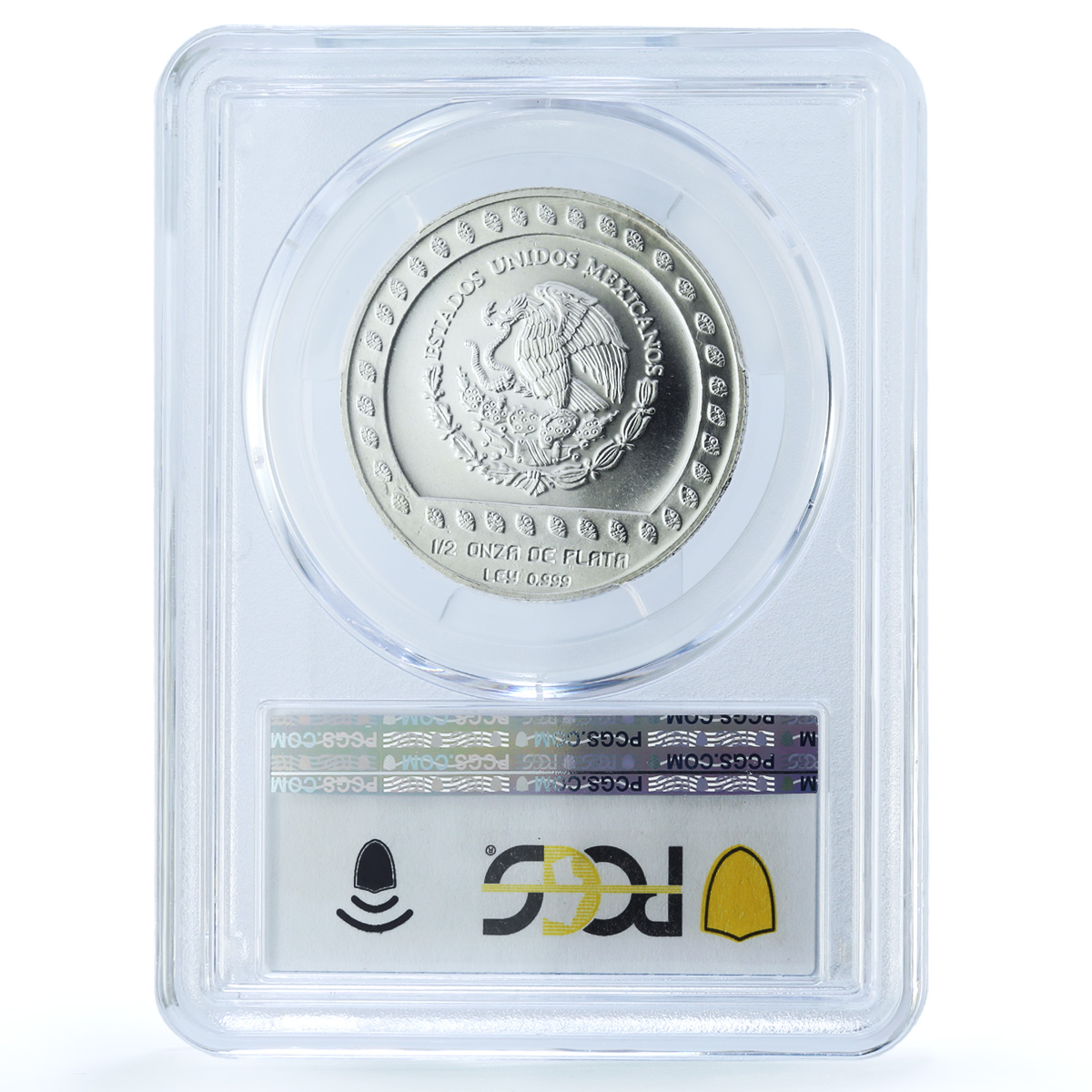 Mexico 50 pesos Guerrero Aguila KM-555 Precolombina Aztec MS65 PCGS Ag coin 1992 Mexico 50 pesos Guerrero Aguila KM-555 Precolombina Aztec MS65 PCGS Ag coin 1992