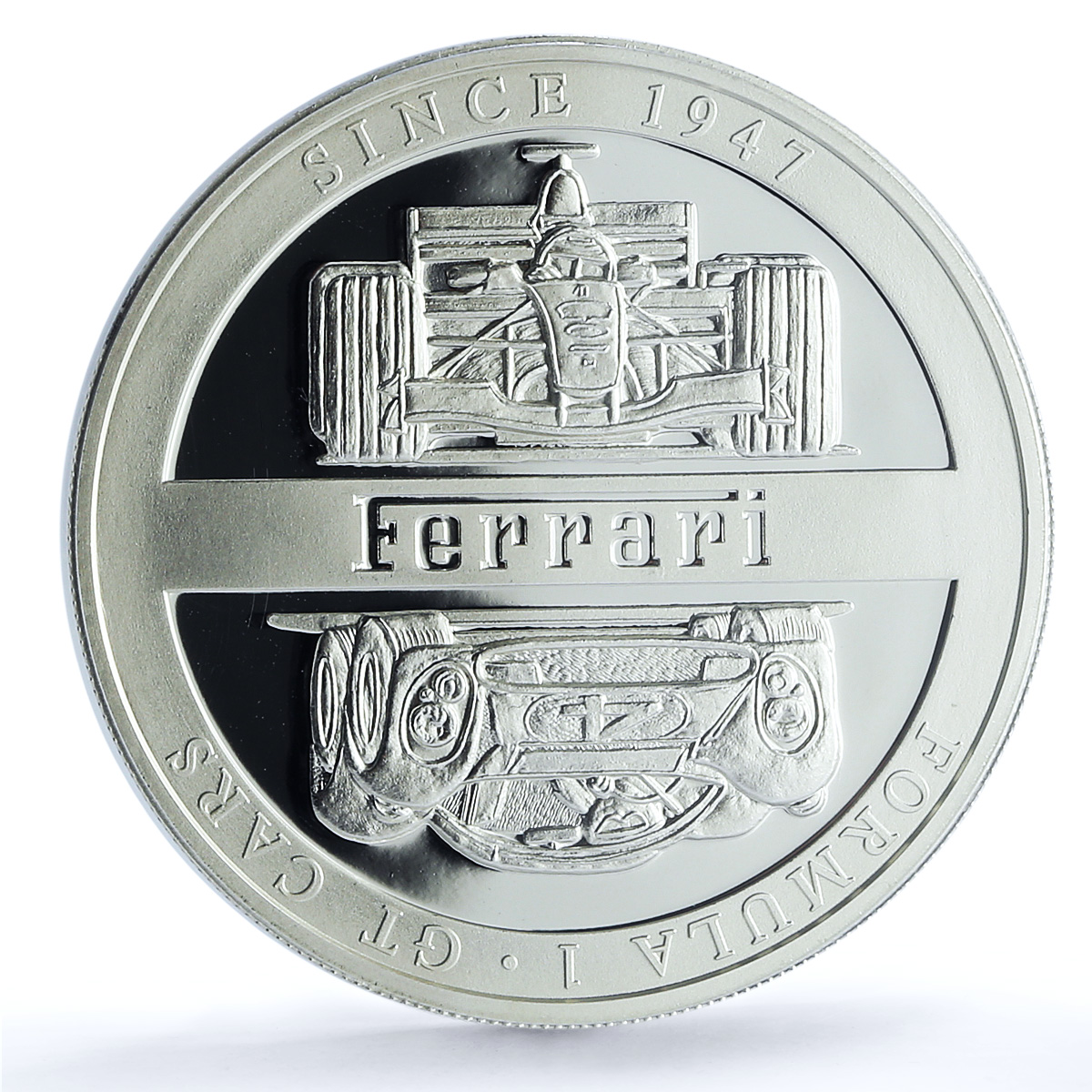 Congo Democratic 10 francs Ferrari KM-143 Bolid Car PR 70 PCGS silver coin 2004 Congo Democratic 10 francs Ferrari KM-143 Bolid Car PR 70 PCGS silver coin 2004