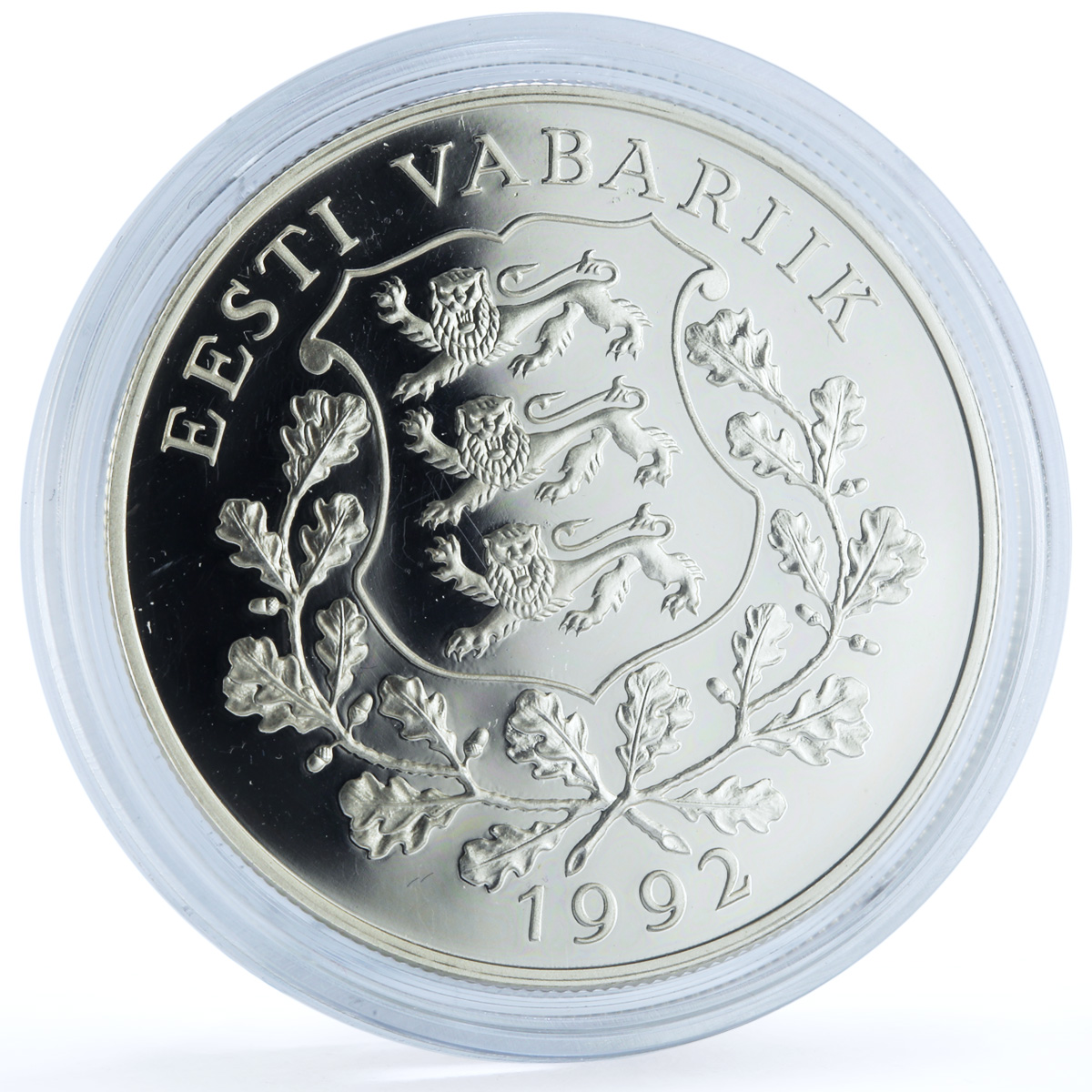Estonia 10 krooni Olympic Games Barcelona KM-25 Sailing Ship silver coin 1992