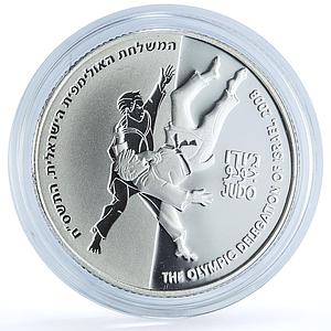 Israel 2 sheqalim Judo KM-427 Olympics Beijing Sports proof silver coin 2008
