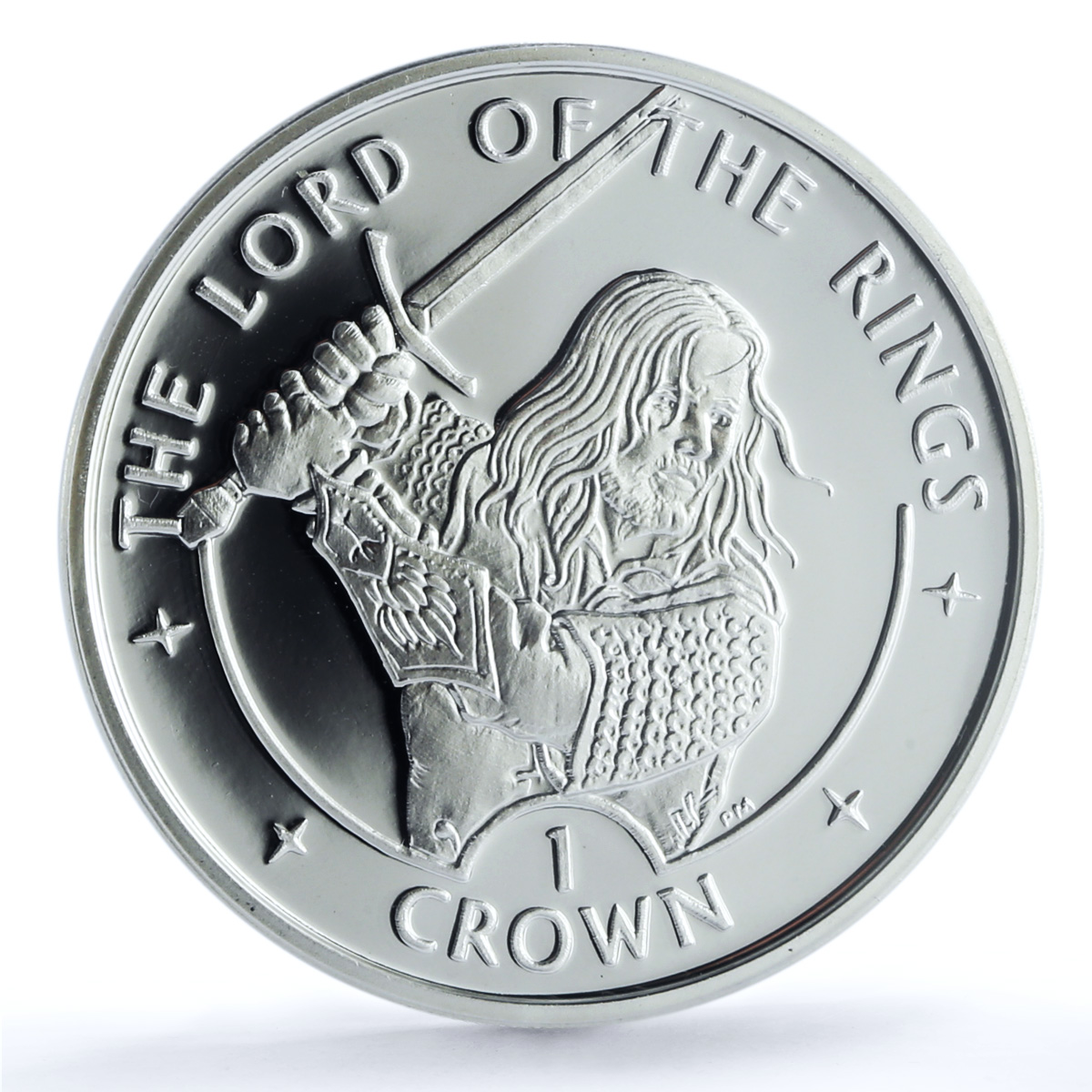 Isle of Man 1 crown Aragorn KM-1192 Lord of Rings PR 70 PCGS silver coin 2003 Isle of Man 1 crown Aragorn KM-1192 Lord of Rings PR 70 PCGS silver coin 2003