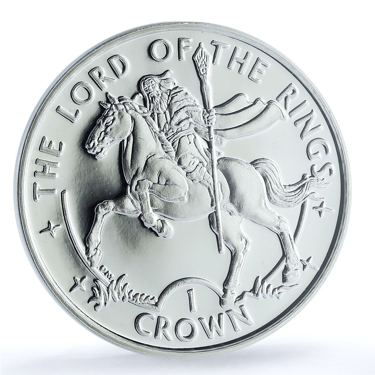 Isle of Man 1 crown Gandalf KM-1195 Lord of Rings PR 68 PCGS silver coin 2003 Isle of Man 1 crown Gandalf KM-1195 Lord of Rings PR 68 PCGS silver coin 2003