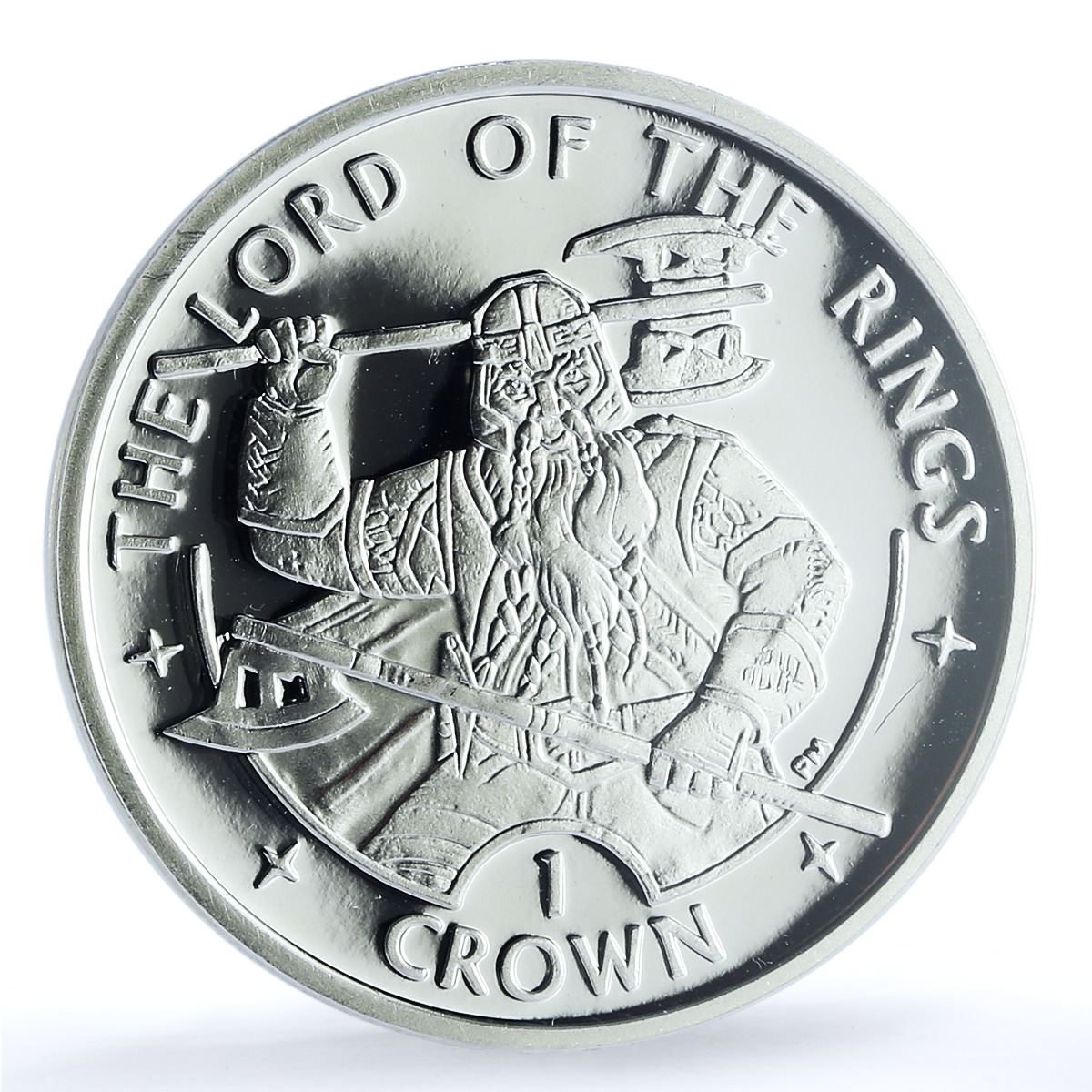 Isle of Man 1 crown Gimli KM-1194 Lord of Rings PR 69 PCGS silver coin 2003 Isle of Man 1 crown Gimli KM-1194 Lord of Rings PR 69 PCGS silver coin 2003