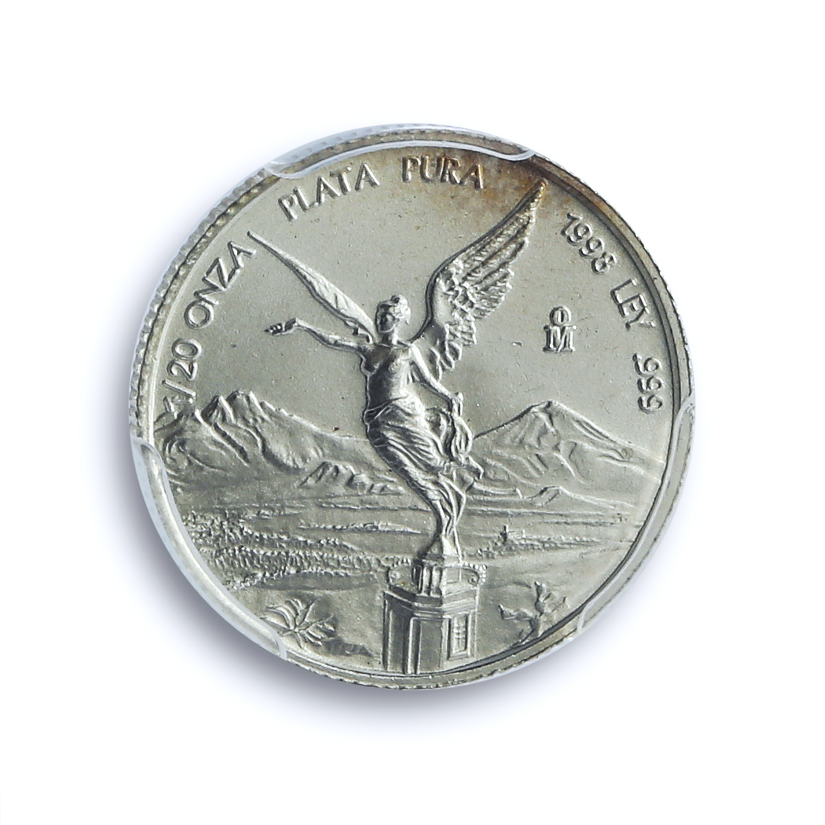 Mexico 1/20 onza Libertad Angel Independence KM-609 MS 68 PCGS silver coin 1998 Mexico 1/20 onza Libertad Angel Independence KM-609 MS 68 PCGS silver coin 1998