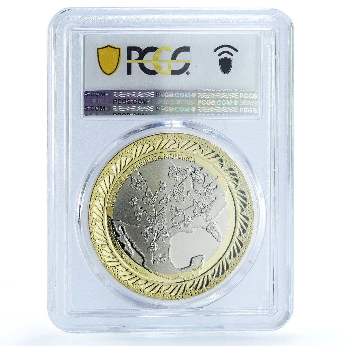 Mexico Monarch Butterfly Route Wildlife Fauna PR 70 PCGS bimetal medal ND (2024) Mexico Monarch Butterfly Route Wildlife Fauna PR 70 PCGS bimetal medal ND (2024)
