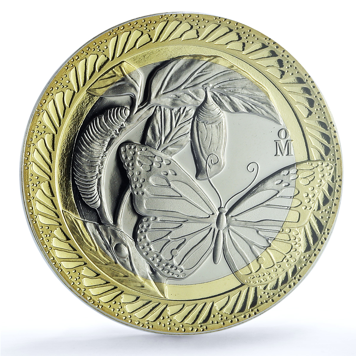 Mexico Monarch Butterfly Route Wildlife Fauna PR 70 PCGS bimetal medal ND (2024) Mexico Monarch Butterfly Route Wildlife Fauna PR 70 PCGS bimetal medal ND (2024)