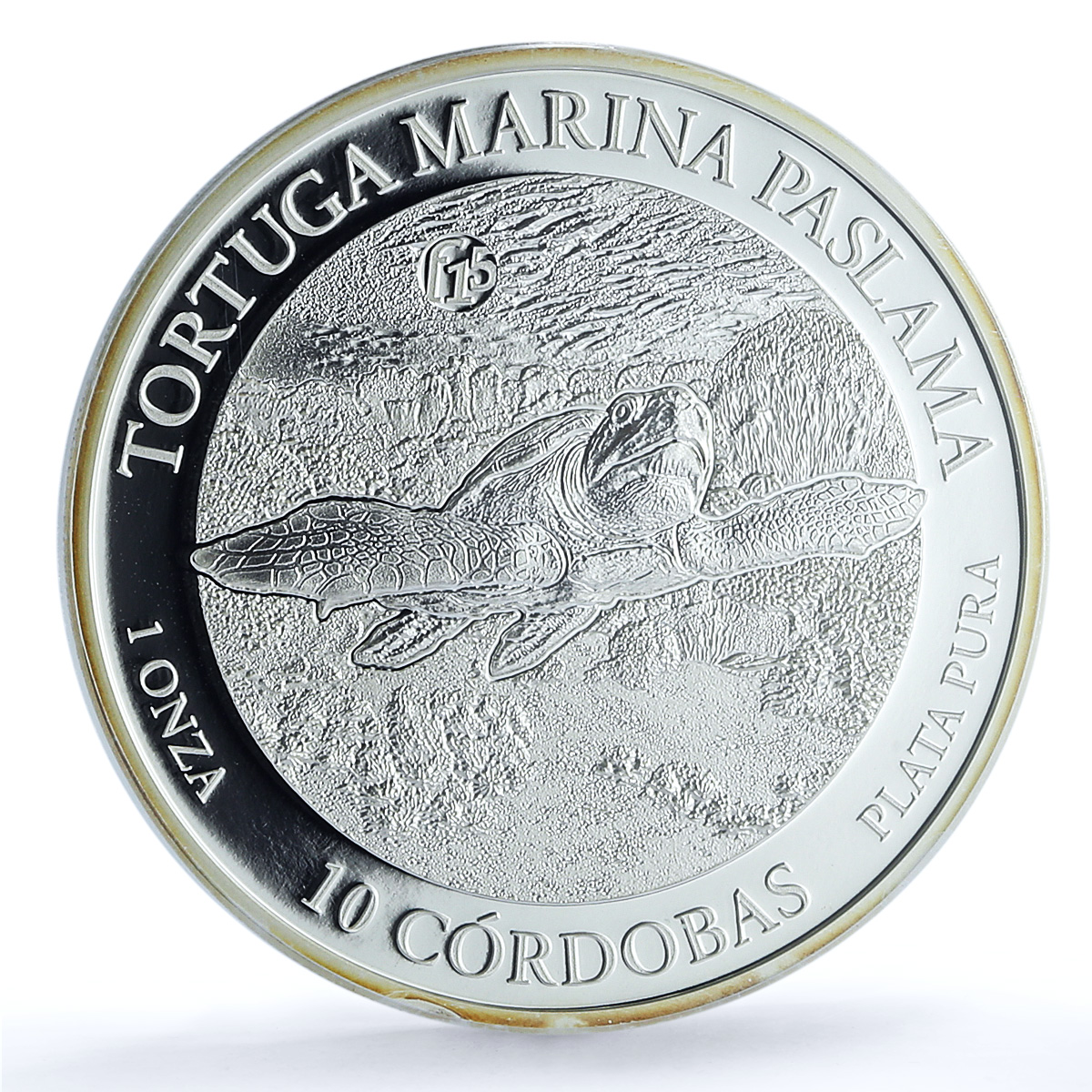 Nicaragua 10 cordobas Sea Turtle Paslama F15 KM-116 PR 69 PCGS silver coin 2016 Nicaragua 10 cordobas Sea Turtle Paslama F15 KM-116 PR 69 PCGS silver coin 2016
