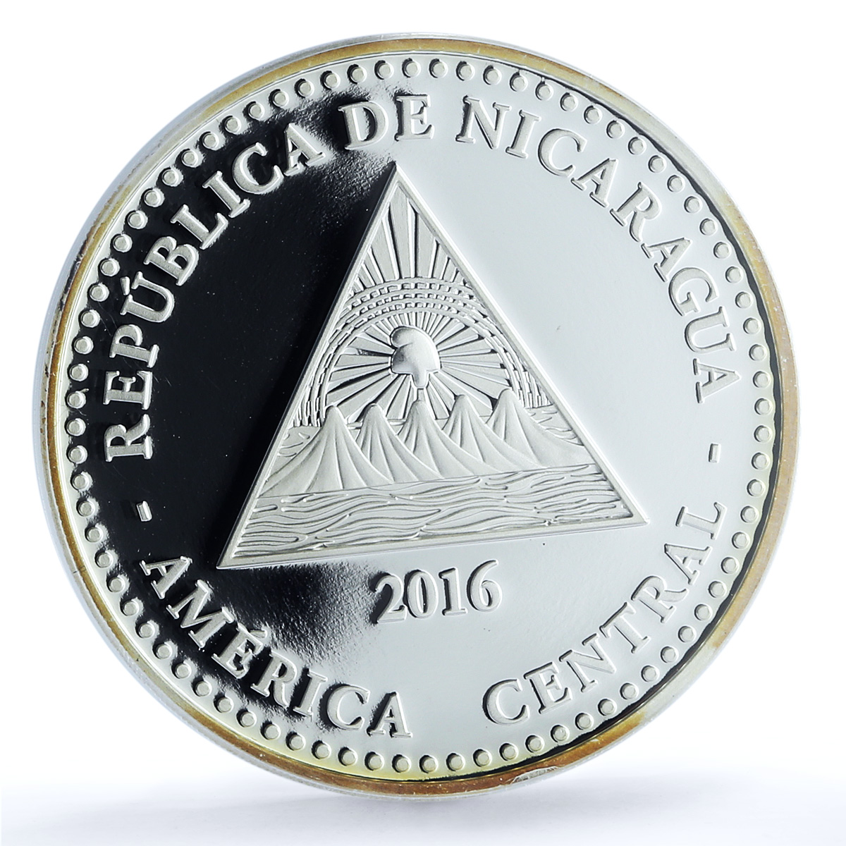 Nicaragua 10 cordobas Sea Turtle Paslama F15 KM-116 PR 69 PCGS silver coin 2016 Nicaragua 10 cordobas Sea Turtle Paslama F15 KM-116 PR 69 PCGS silver coin 2016