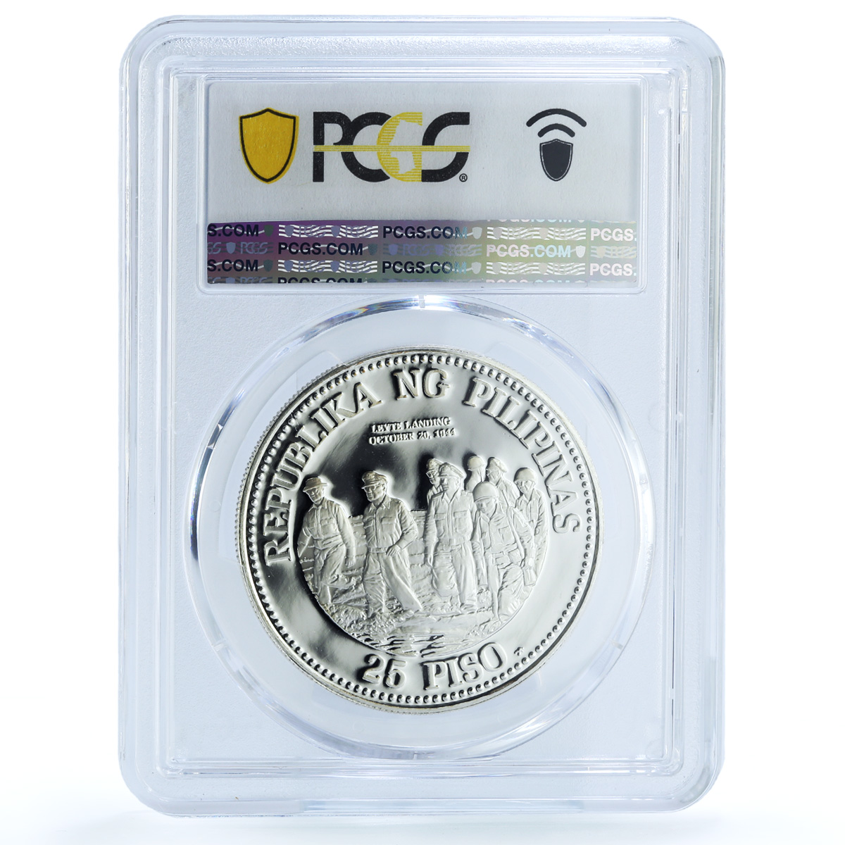 Philippines 25 piso General Douglas MacArthur KM-230 PR 69 PCGS silver coin 1980 Philippines 25 piso General Douglas MacArthur KM-230 PR 69 PCGS silver coin 1980