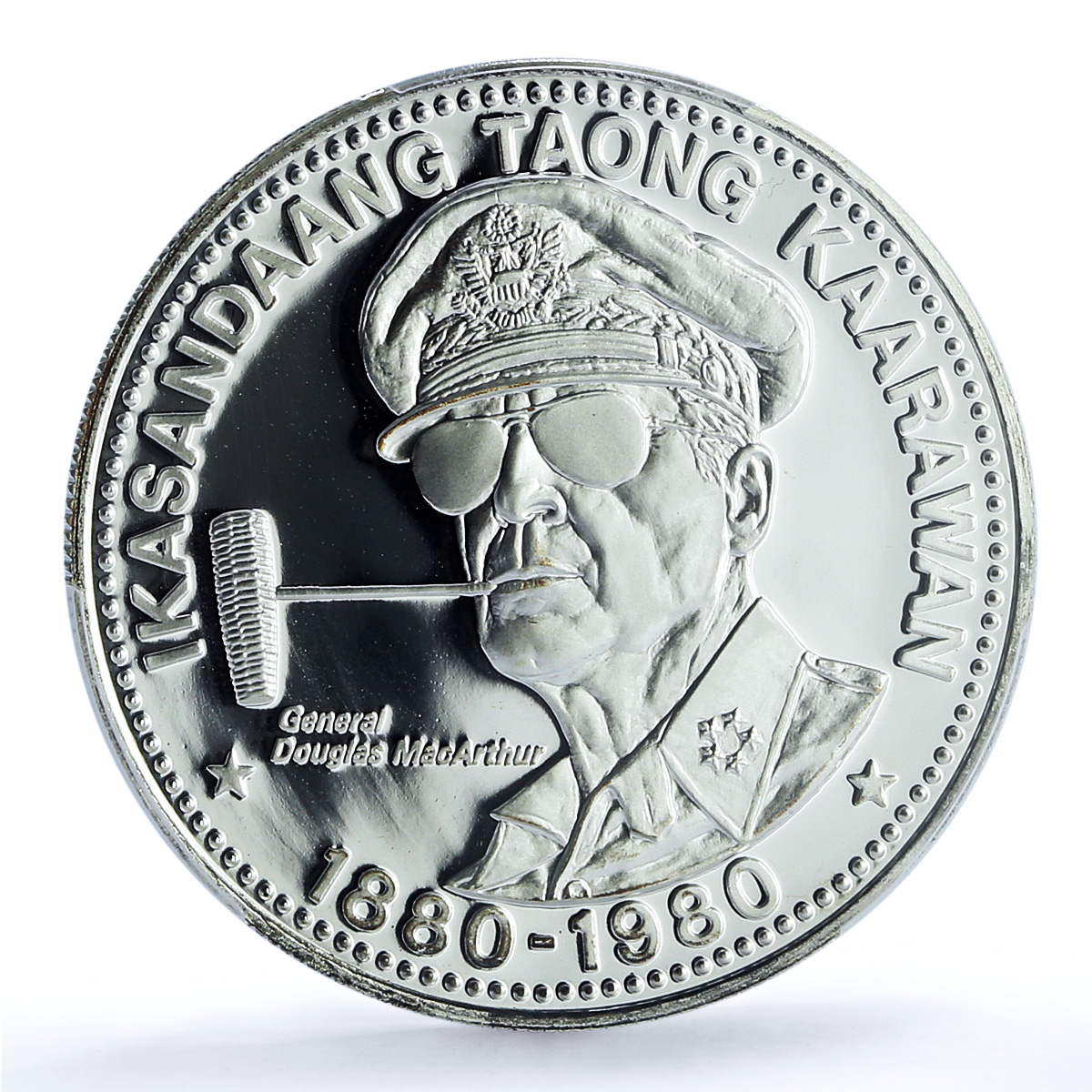 Philippines 25 piso General Douglas MacArthur KM-230 PR 69 PCGS silver coin 1980 Philippines 25 piso General Douglas MacArthur KM-230 PR 69 PCGS silver coin 1980