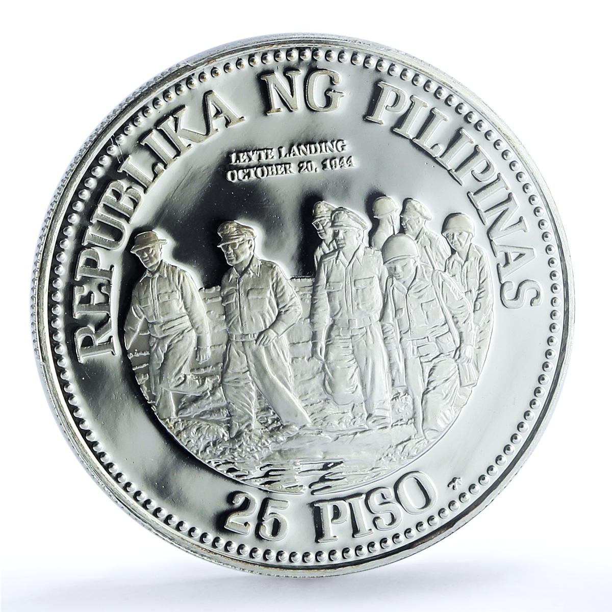 Philippines 25 piso General Douglas MacArthur KM-230 PR 69 PCGS silver coin 1980 Philippines 25 piso General Douglas MacArthur KM-230 PR 69 PCGS silver coin 1980