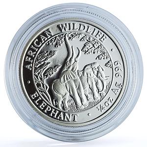 Zambia 1000 kwacha Elephant KM-183 African Wildlife Fauna proof silver coin 2003