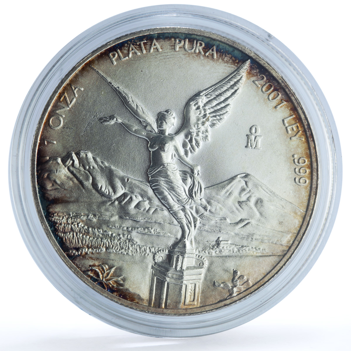 Mexico 1 onza Libertad Angel of Independence KM-639 Bullion silver coin 2001