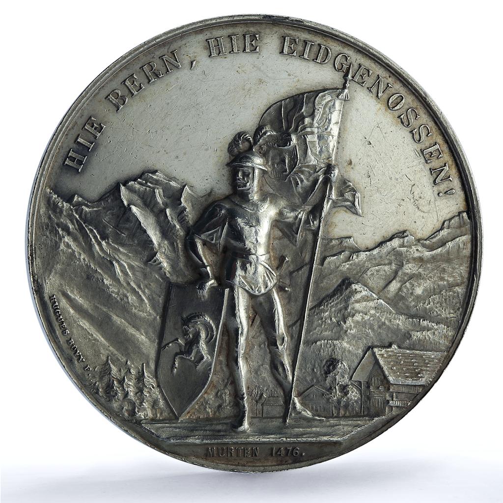 Switzerland Bern Shooting Festival High Relief Richter-210a silver medal 1888 Switzerland Bern Shooting Festival High Relief Richter-210a silver medal 1888
