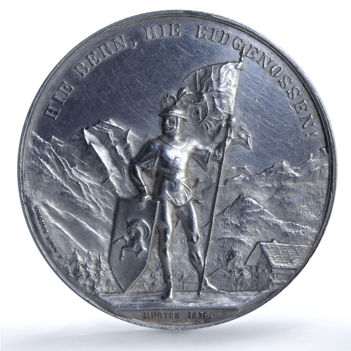Switzerland Bern Shooting Festival High Relief Richter-210a silver medal 1888 Switzerland Bern Shooting Festival High Relief Richter-210a silver medal 1888
