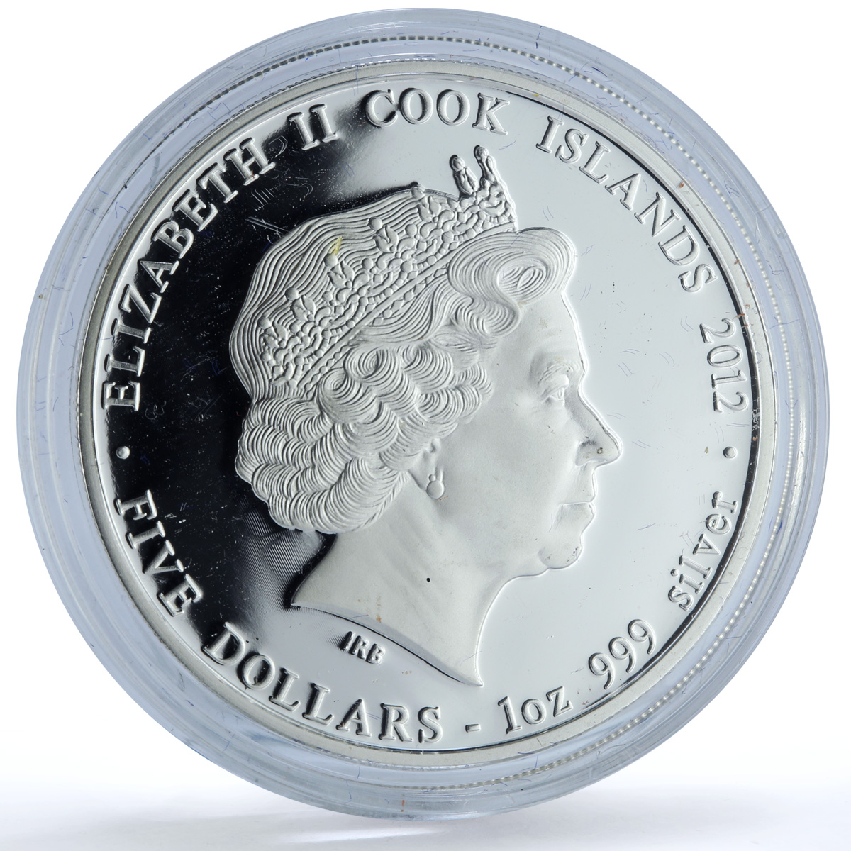 Cook Islands 5 dollars Year Dragon Prosperity Coloured KM-1446 silver coin 2012 Cook Islands 5 dollars Year Dragon Prosperity Coloured KM-1446 silver coin 2012