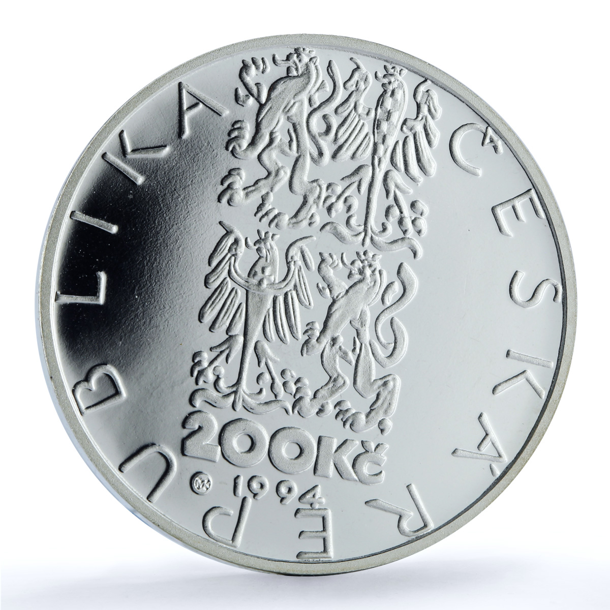 Czech Republic 200 korun Tram in Brno KM-13 Train Horse proof silver coin 1994 Czech Republic 200 korun Tram in Brno KM-13 Train Horse proof silver coin 1994
