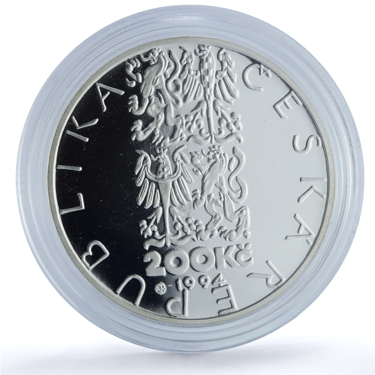 Czech Republic 200 korun Tram in Brno KM-13 Train Horse proof silver coin 1994 Czech Republic 200 korun Tram in Brno KM-13 Train Horse proof silver coin 1994
