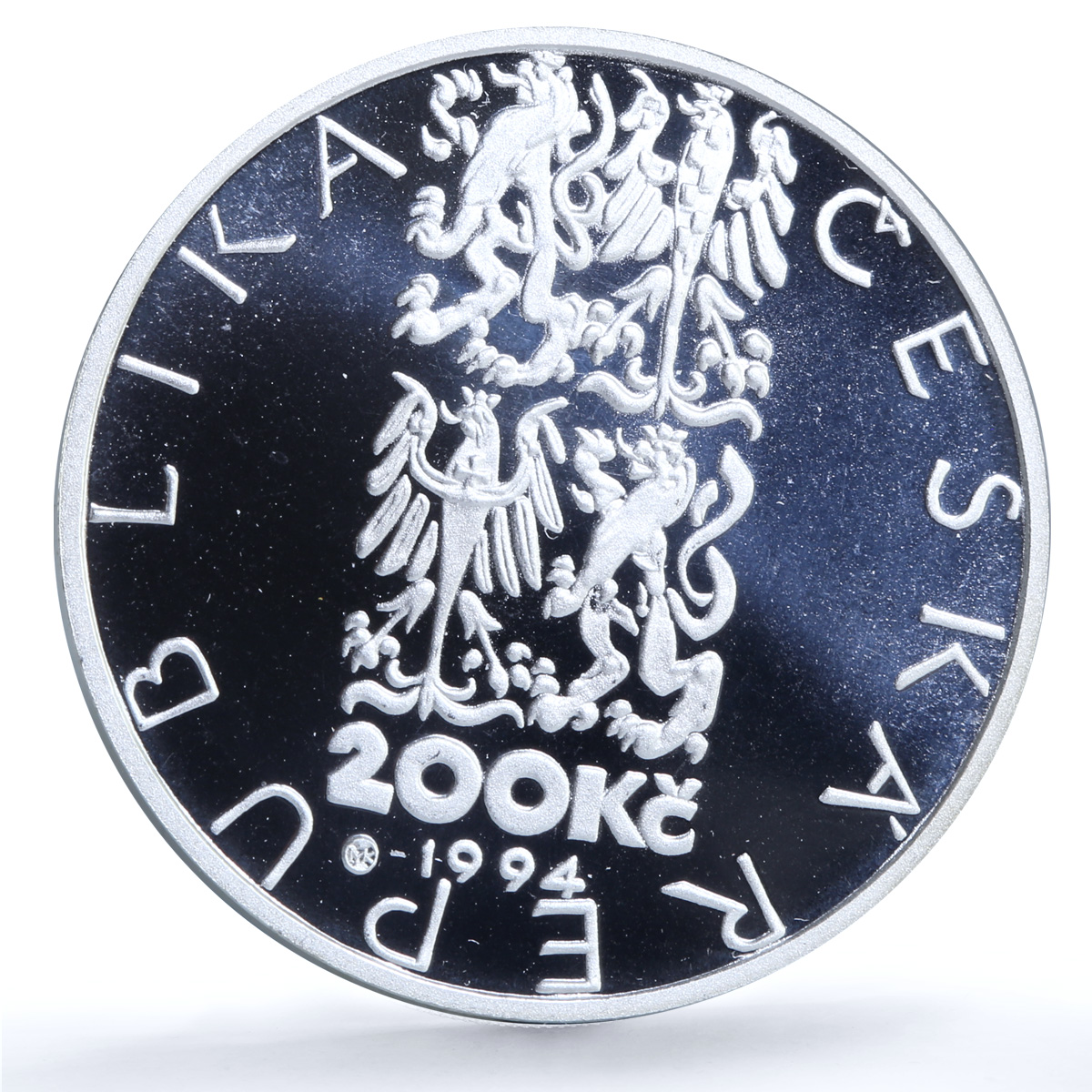 Czech Republic 200 korun Tram in Brno KM-13 Train Horse proof silver coin 1994 Czech Republic 200 korun Tram in Brno KM-13 Train Horse proof silver coin 1994