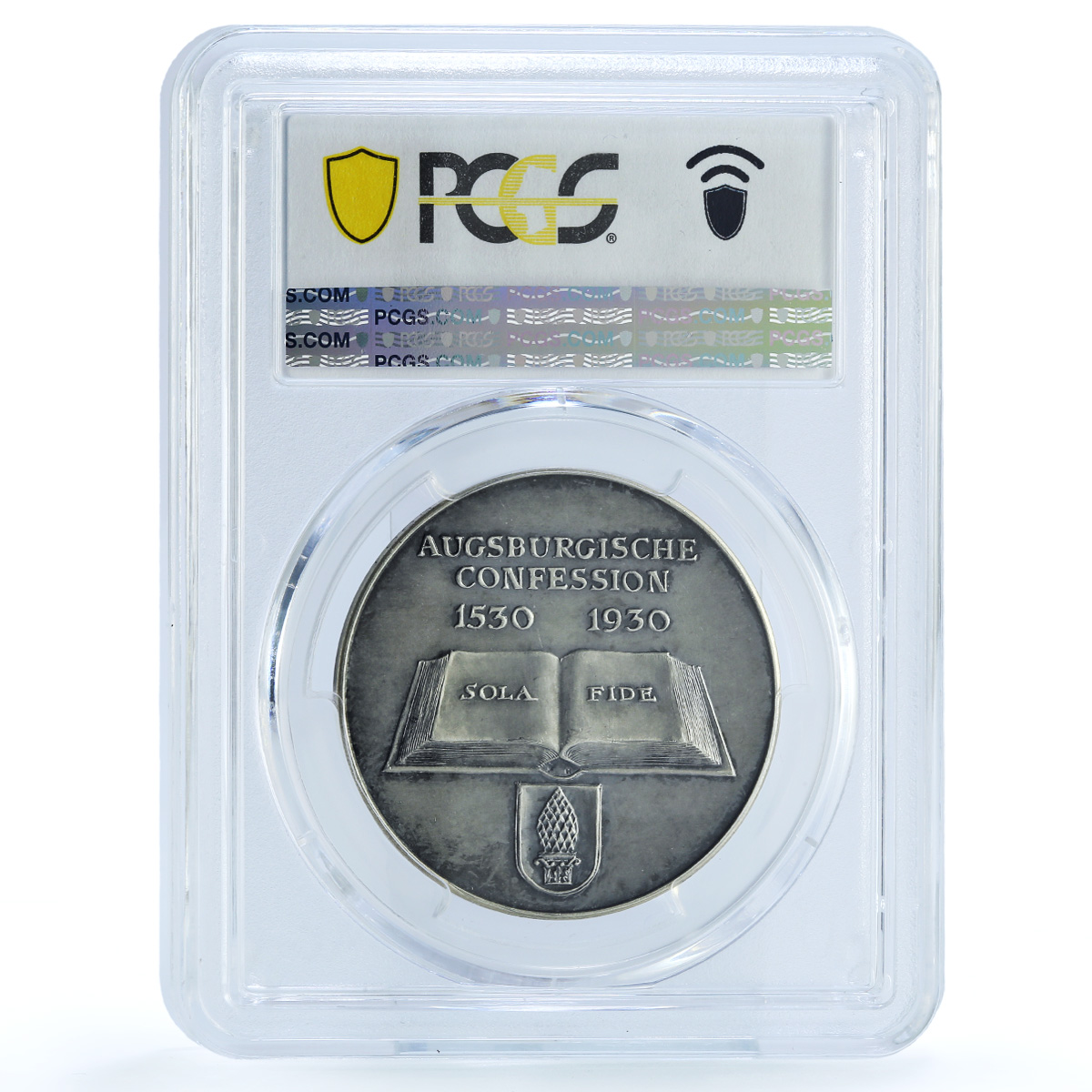Germany Augsburgische Confession Luther Melanchton SP62 PCGS silver medal 1930 Germany Augsburgische Confession Luther Melanchton SP62 PCGS silver medal 1930