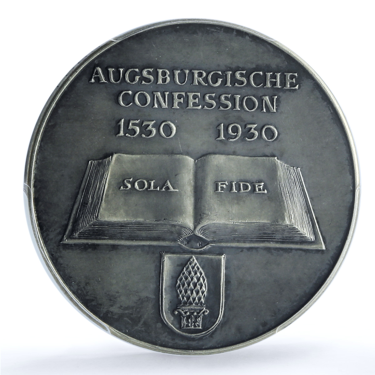 Germany Augsburgische Confession Luther Melanchton SP62 PCGS silver medal 1930 Germany Augsburgische Confession Luther Melanchton SP62 PCGS silver medal 1930