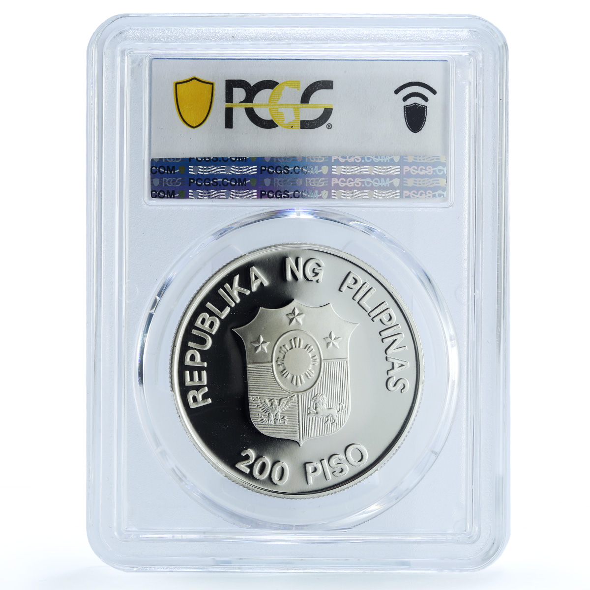 Philippines 200 piso Mindoro Bull Wildlife WWF Fauna PR70 PCGS silver coin 1987 Philippines 200 piso Mindoro Bull Wildlife WWF Fauna PR70 PCGS silver coin 1987