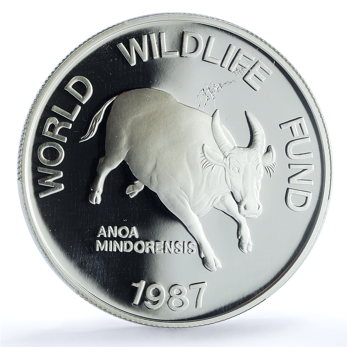 Philippines 200 piso Mindoro Bull Wildlife WWF Fauna PR70 PCGS silver coin 1987 Philippines 200 piso Mindoro Bull Wildlife WWF Fauna PR70 PCGS silver coin 1987