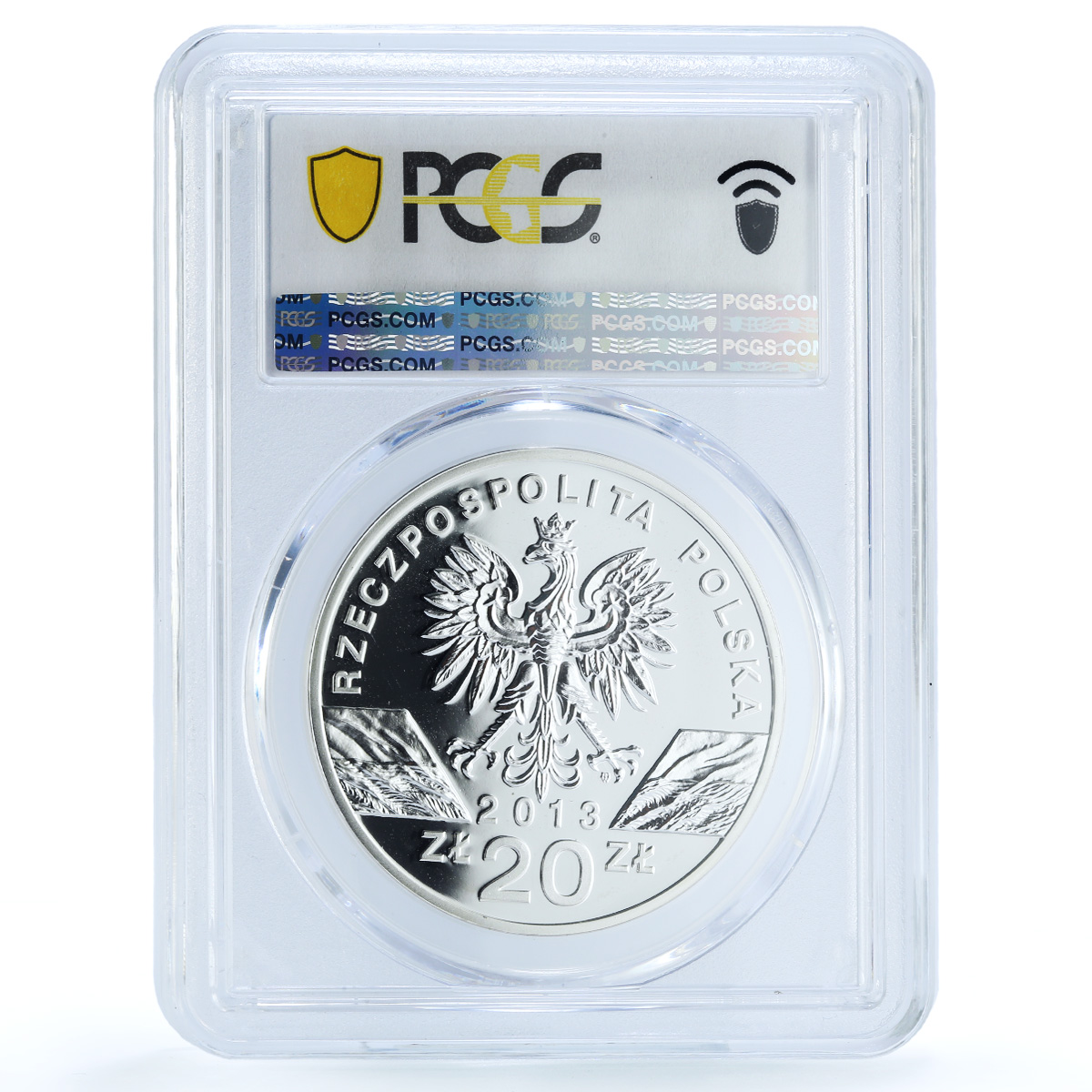 Poland 20 zlotych Zubr Bison Bull Animals Fauna PR69 PCGS silver coin 2013 Poland 20 zlotych Zubr Bison Bull Animals Fauna PR69 PCGS silver coin 2013